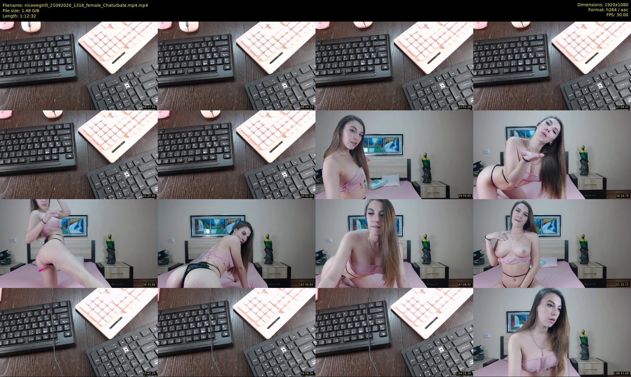 niceeegirlll — 73 minute Chaturbate couple cam show recording, 1080p, Sep 21, 2020