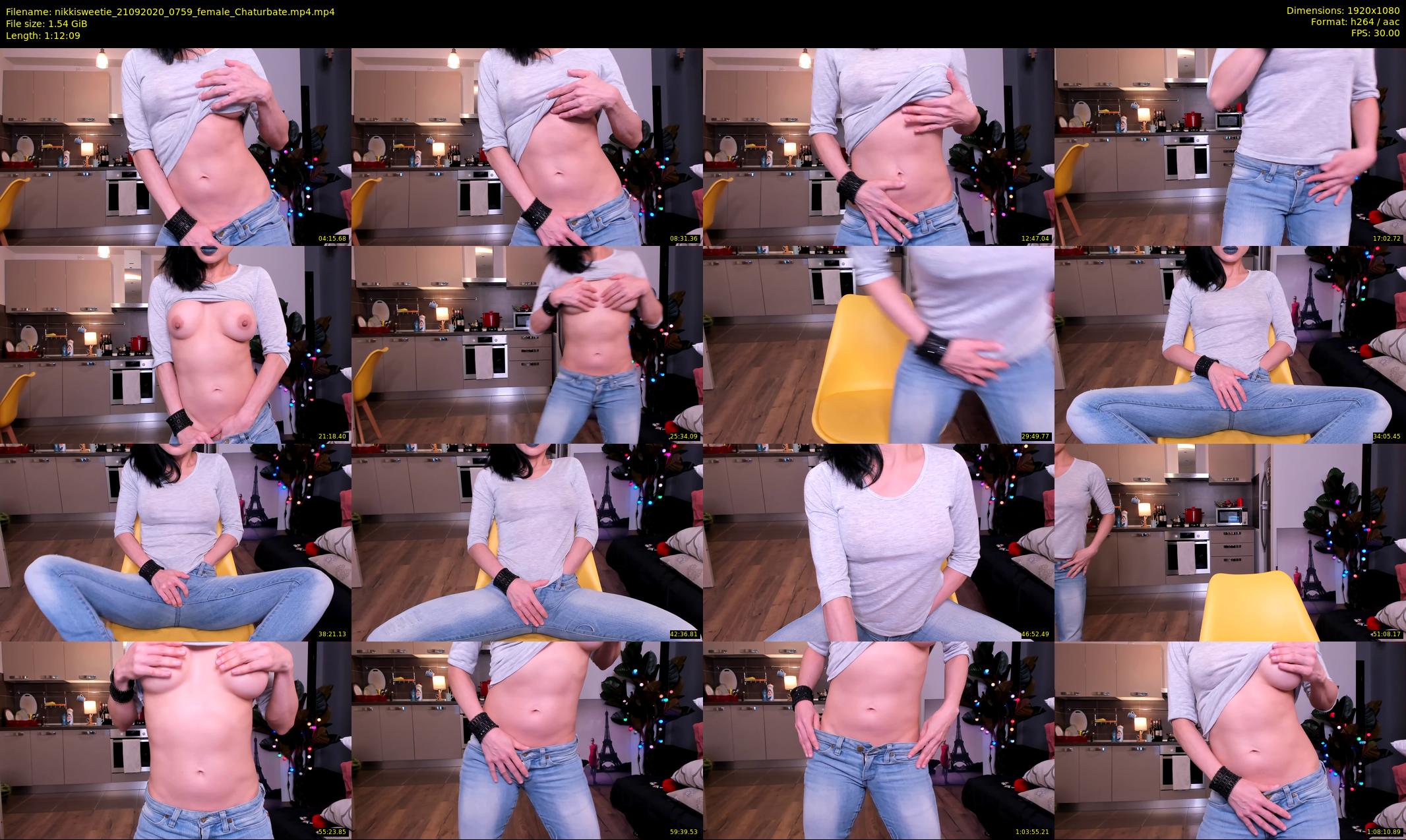 nikkisweetie — 73 minute Chaturbate female cam show recording, 1080p, Sep 21, 2020