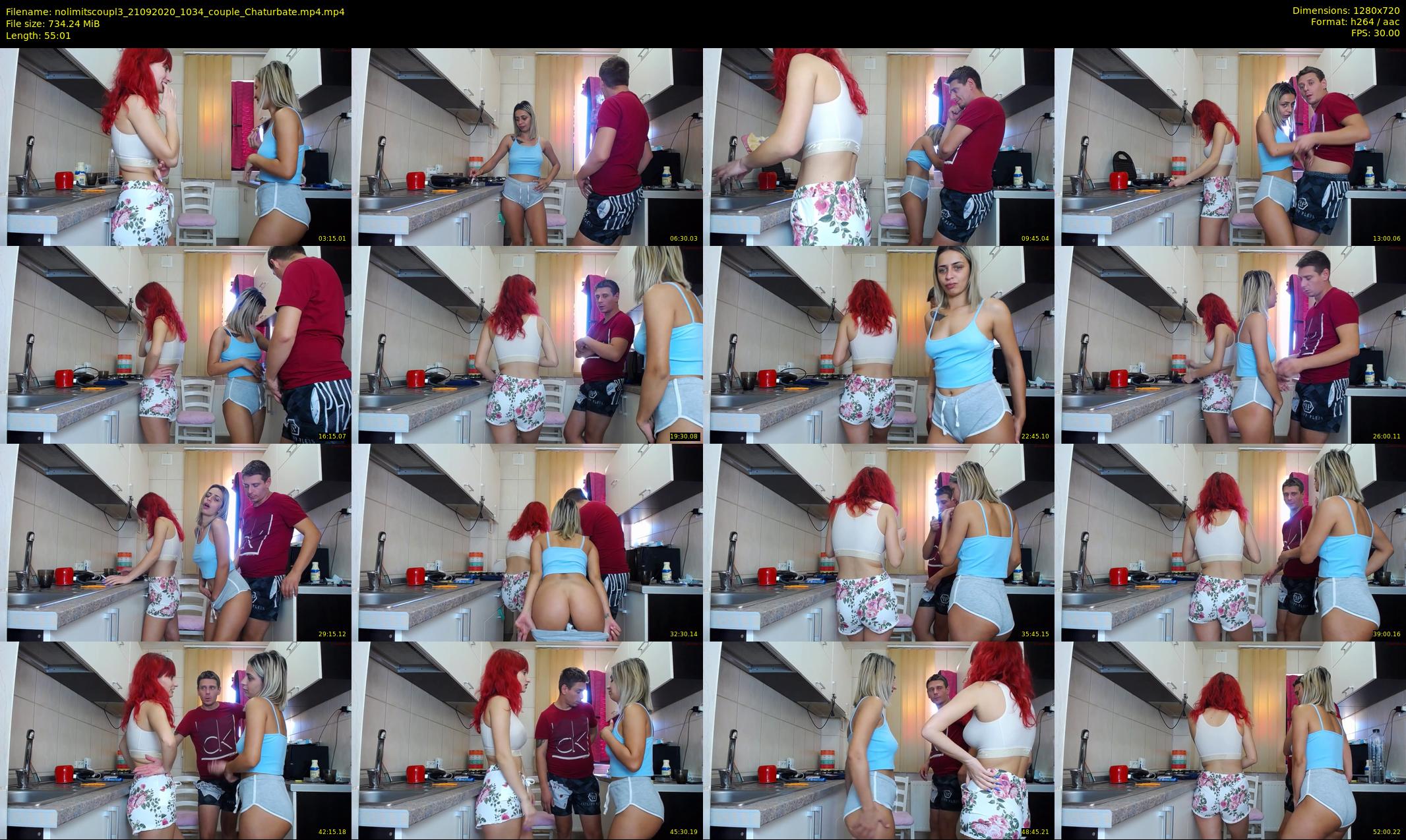 nolimitscoupl3 — 56 minute Chaturbate couple cam show recording, 720p, Sep 21, 2020