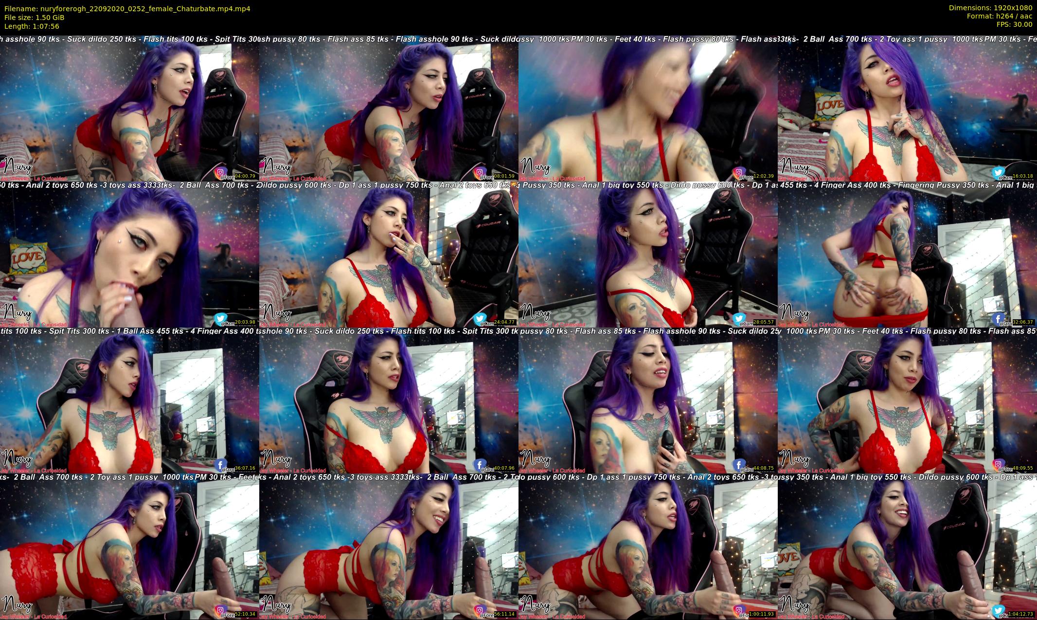 nuryforerogh — 68 minute Chaturbate female cam show recording, 1080p, Sep 22, 2020