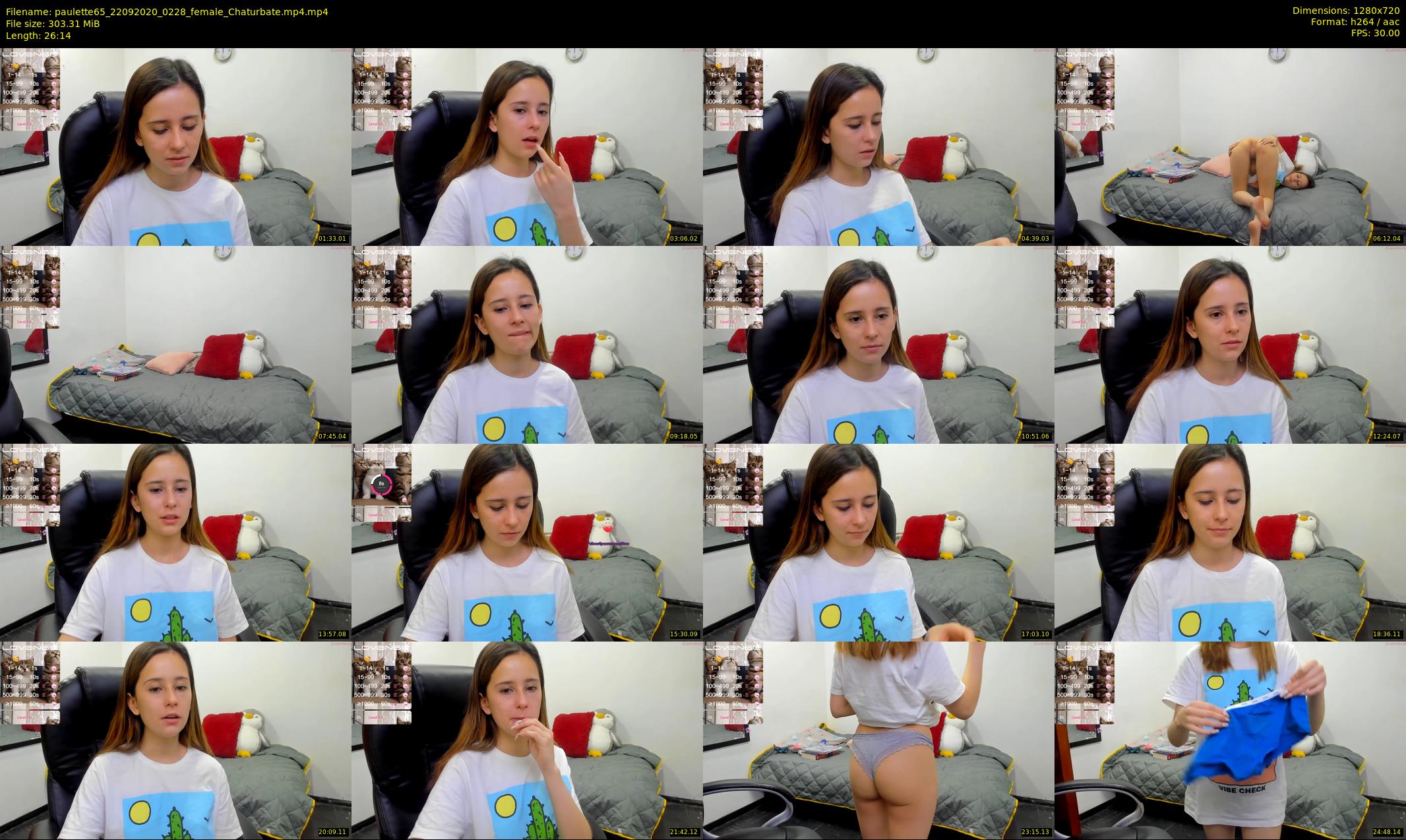 paulette65 — 27 minute Chaturbate female cam show recording, 720p, Sep 22, 2020