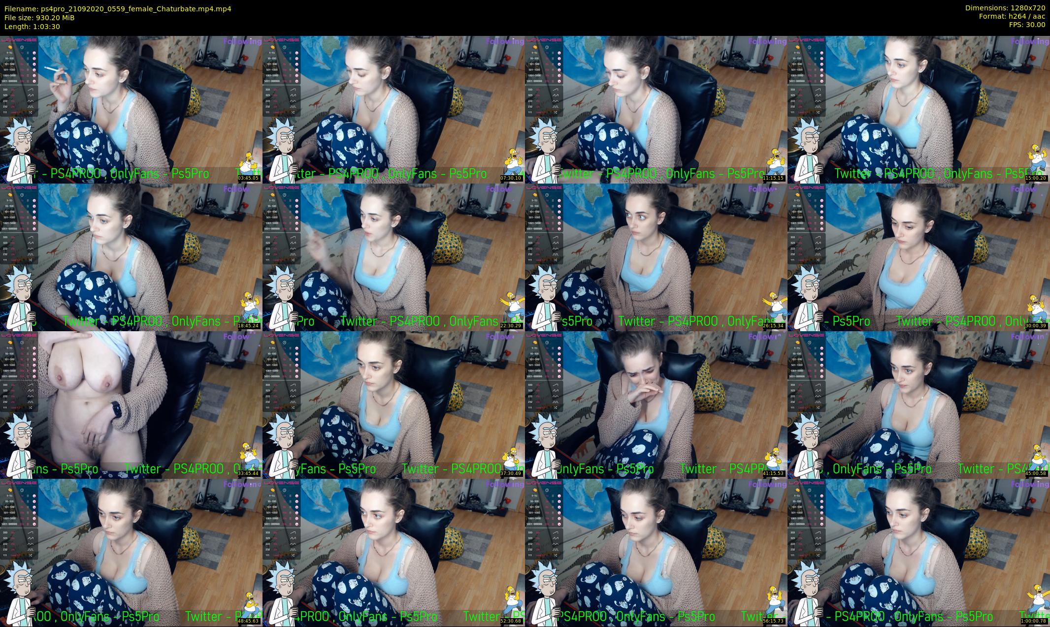 ps4pro — 64 minute Chaturbate female cam show recording, 720p, Sep 21, 2020