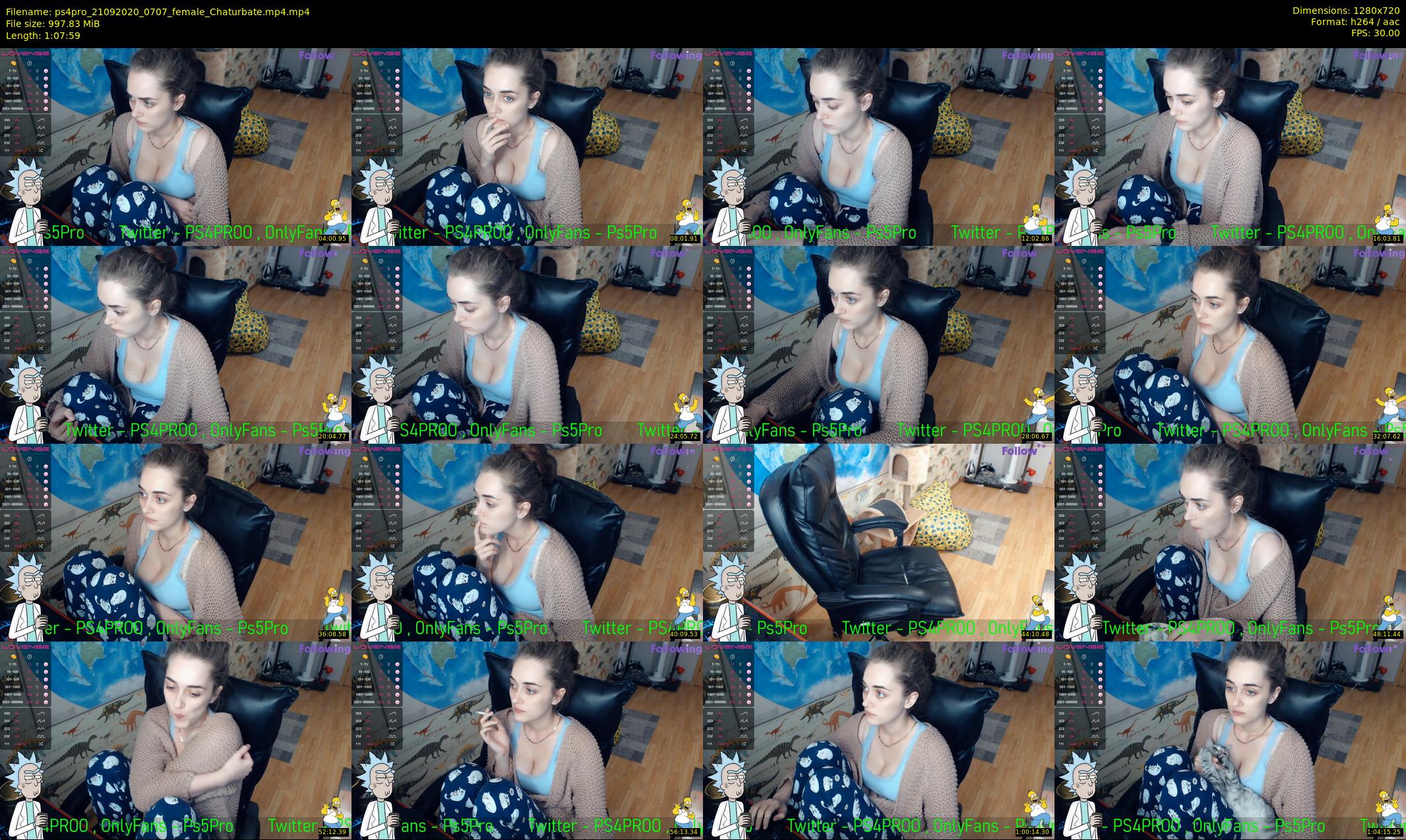ps4pro — 68 minute Chaturbate female cam show recording, 720p, Sep 21, 2020
