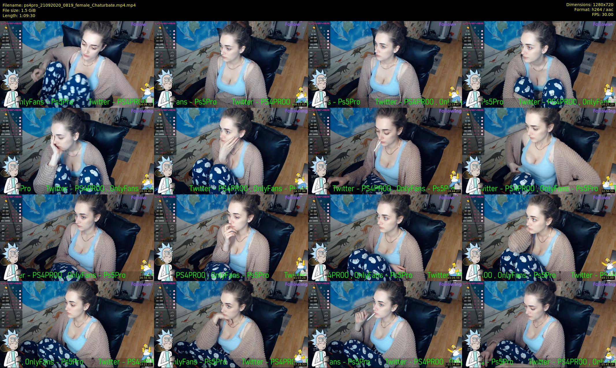 ps4pro — 70 minute Chaturbate female cam show recording, 720p, Sep 21, 2020