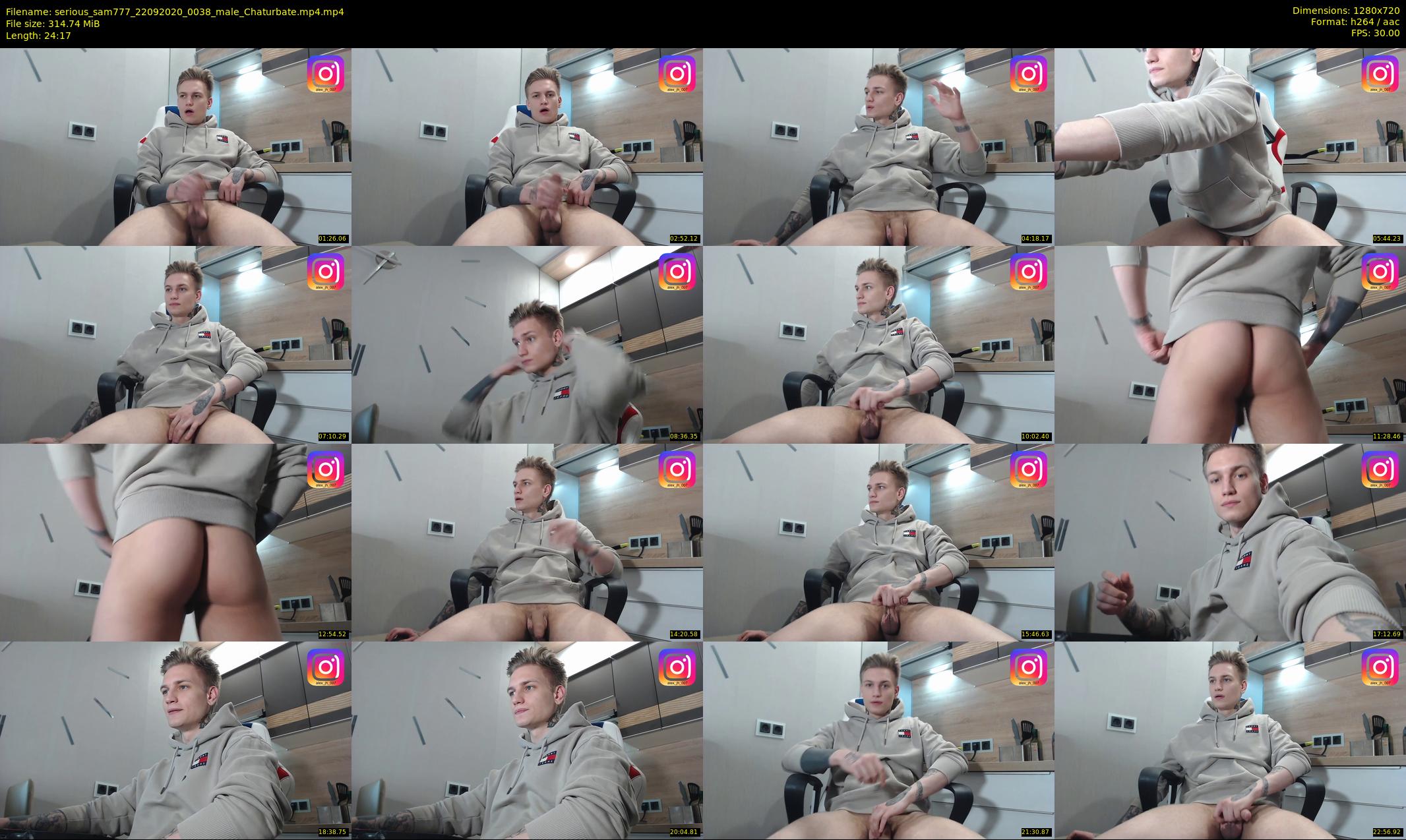 serious_sam777 — 25 minute Chaturbate male cam show recording, 720p, Sep 22, 2020