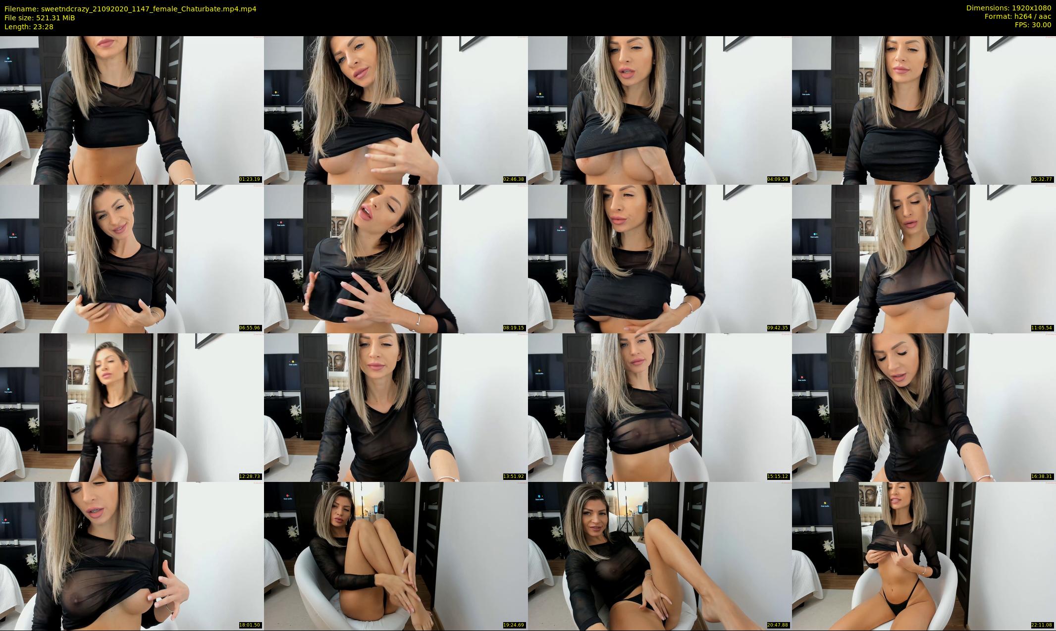 sweetndcrazy — 24 minute Chaturbate female cam show recording, 1080p, Sep 21, 2020