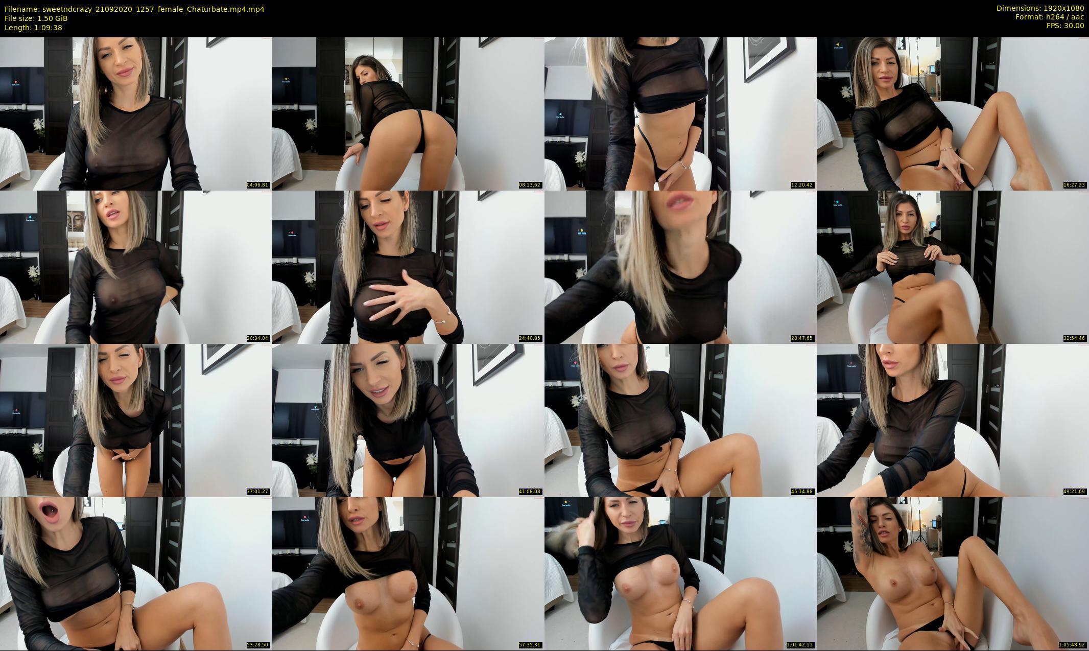 sweetndcrazy — 70 minute Chaturbate female cam show recording, 1080p, Sep 21, 2020