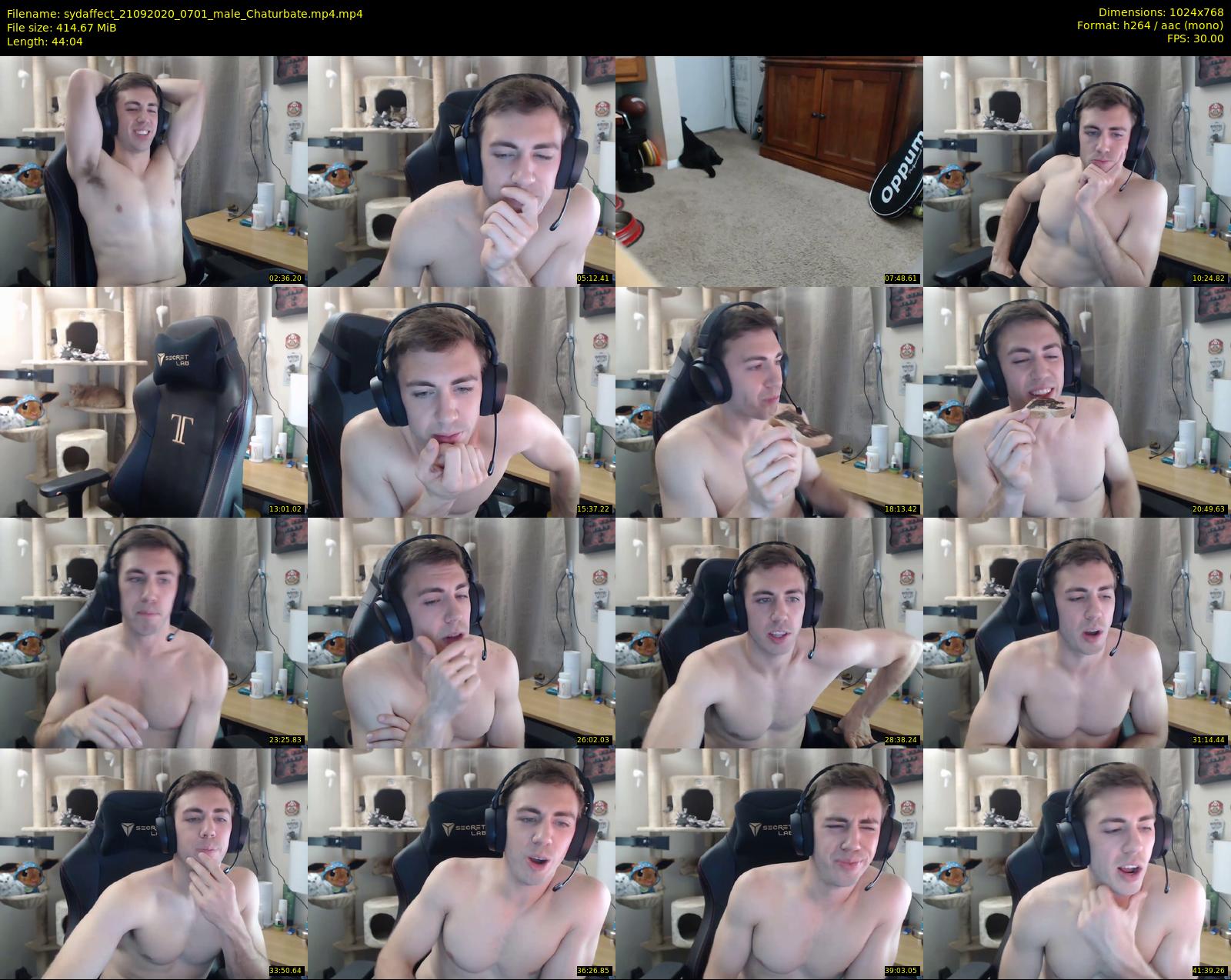 sydaffect — 45 minute Chaturbate male cam show recording, 720p, Sep 21, 2020