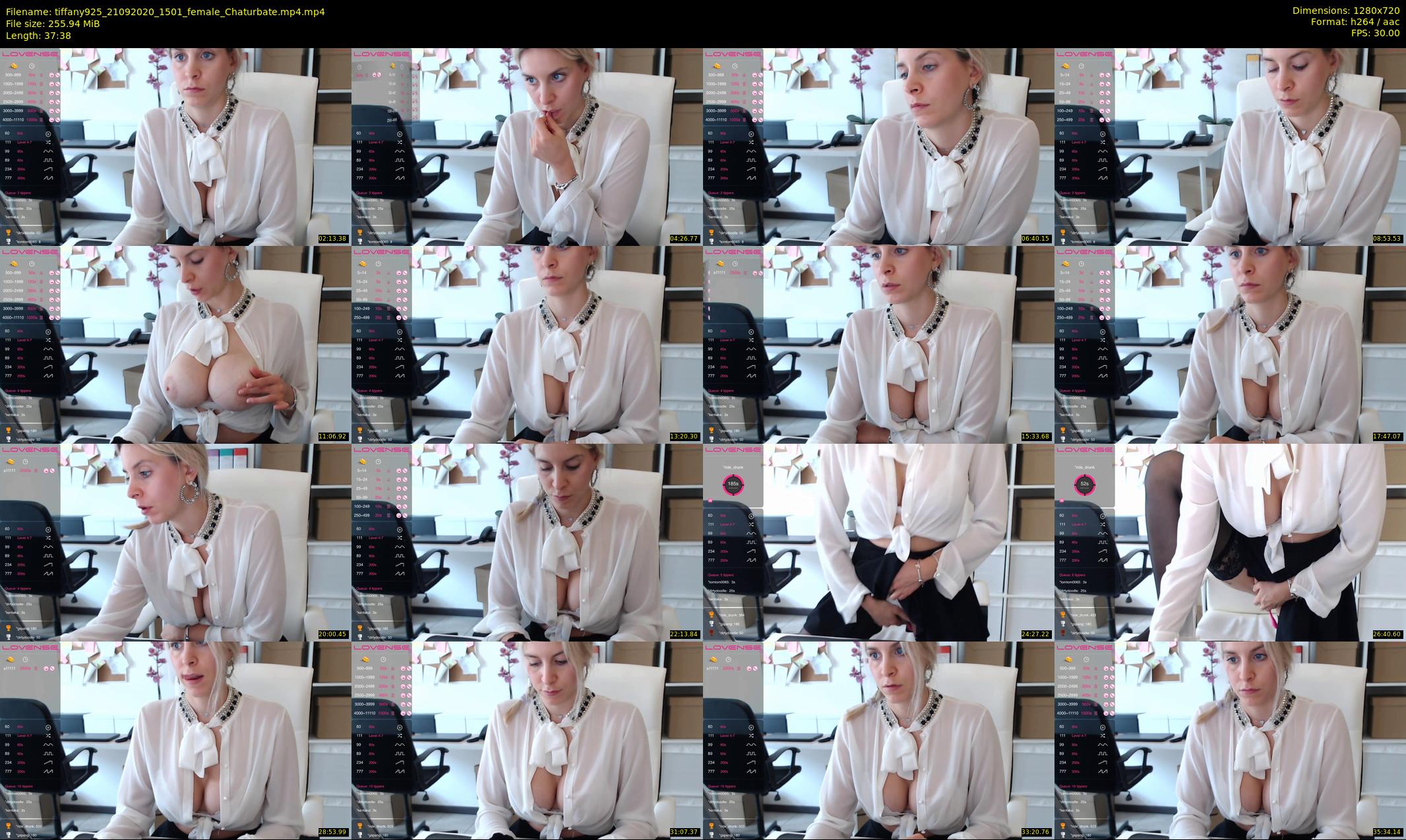 tiffany925 — 38 minute Chaturbate female cam show recording, 720p, Sep 21, 2020