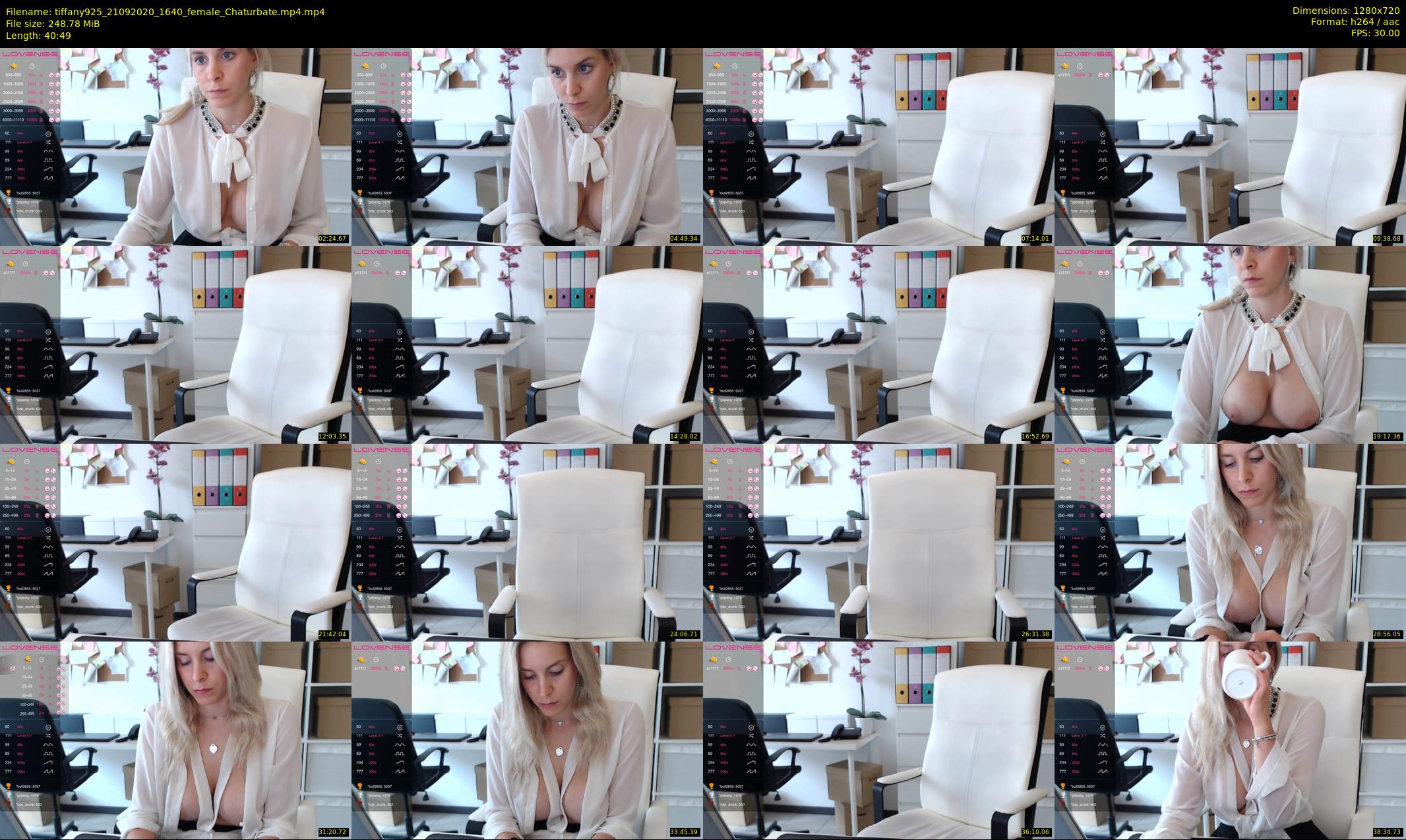 tiffany925 — 41 minute Chaturbate female cam show recording, 720p, Sep 21, 2020
