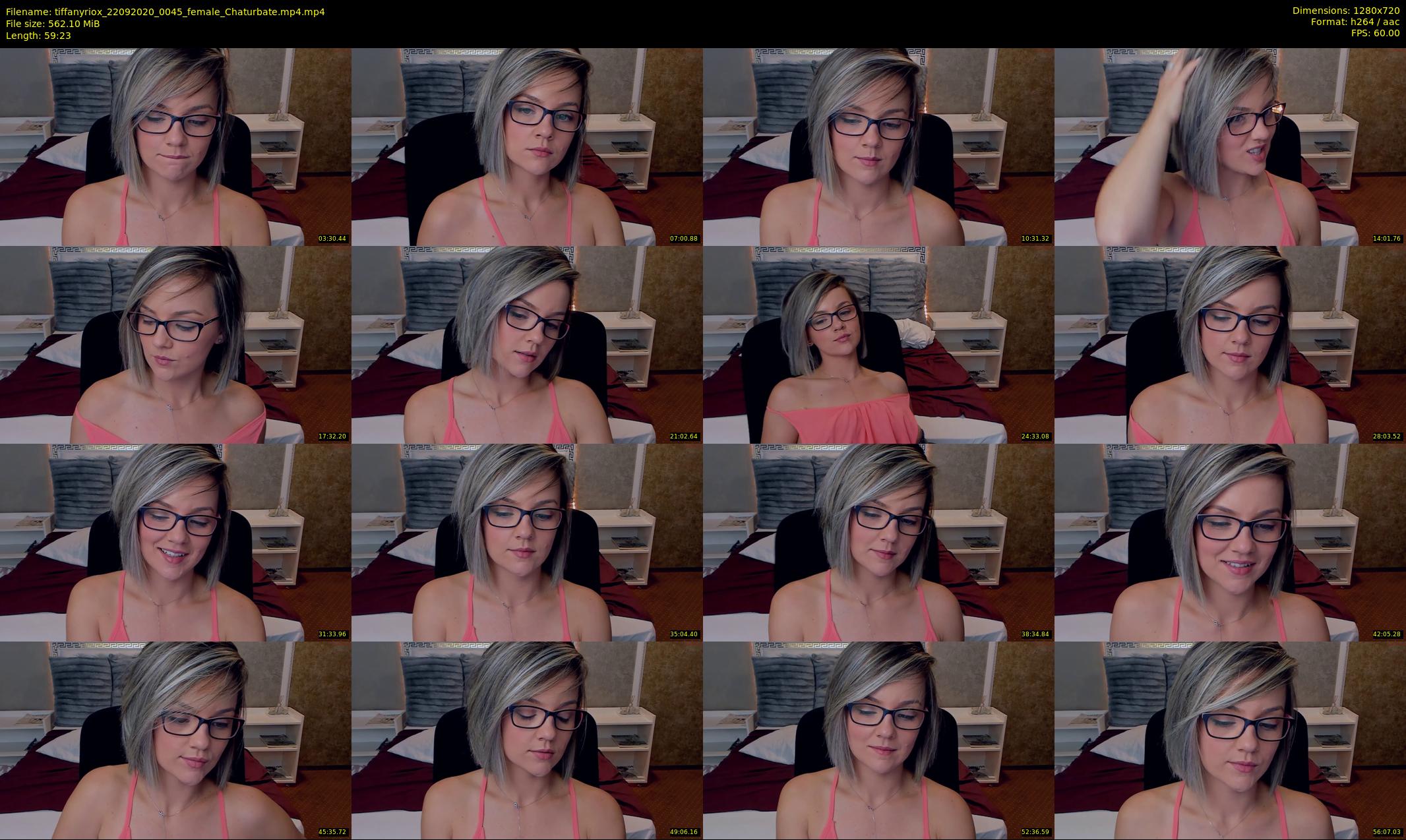 tiffanyriox — 60 minute Chaturbate female cam show recording, 720p, Sep 22, 2020