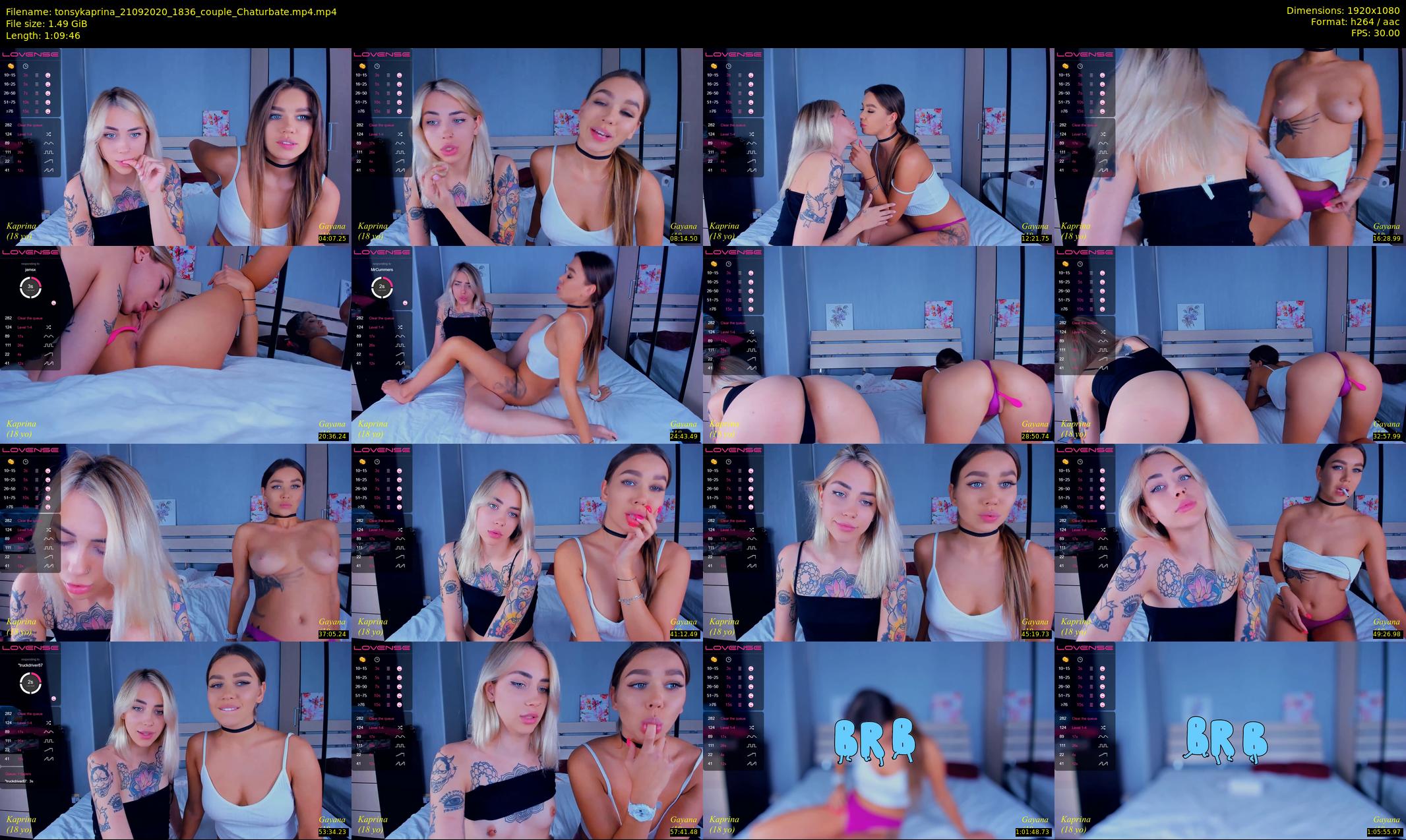 tonsykaprina — 70 minute Chaturbate couple cam show recording, 1080p, Sep 21, 2020