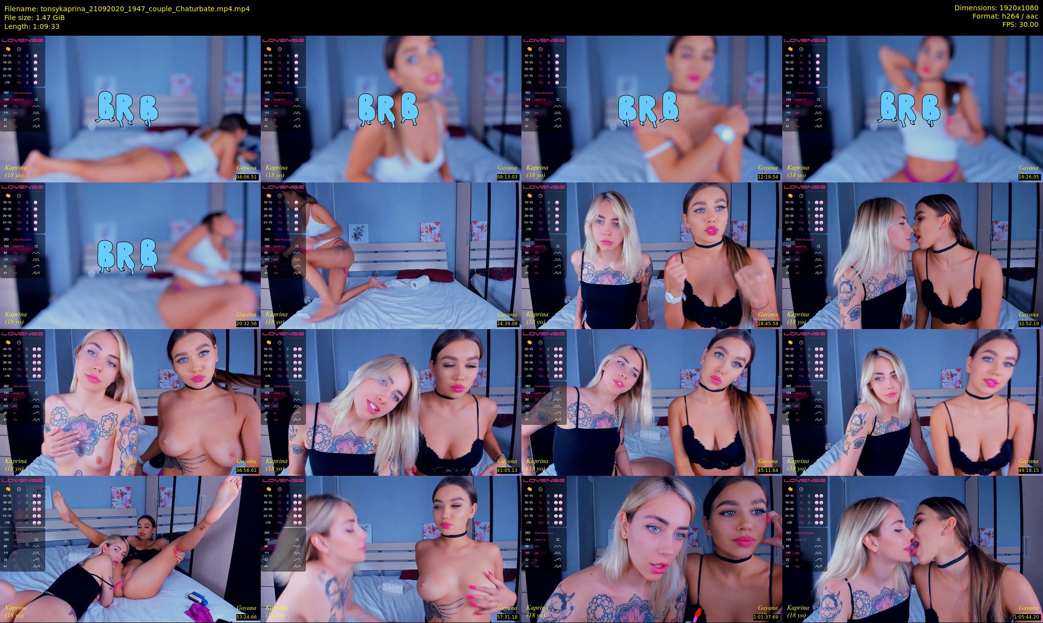 tonsykaprina — 70 minute Chaturbate couple cam show recording, 1080p, Sep 21, 2020