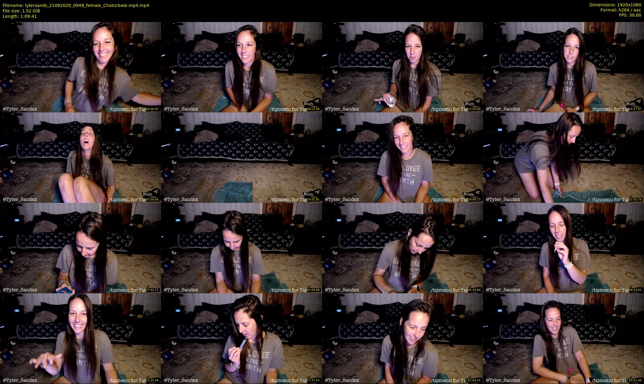 tylersands — 70 minute Chaturbate female cam show recording, 1080p, Sep 21, 2020