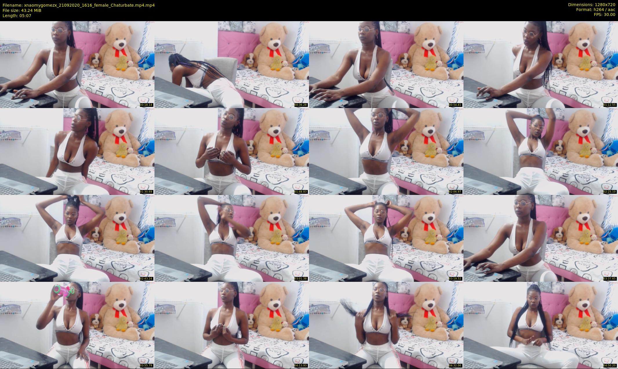 xnaomygomezx — 6 minute Chaturbate female cam show recording, 720p, Sep 21, 2020