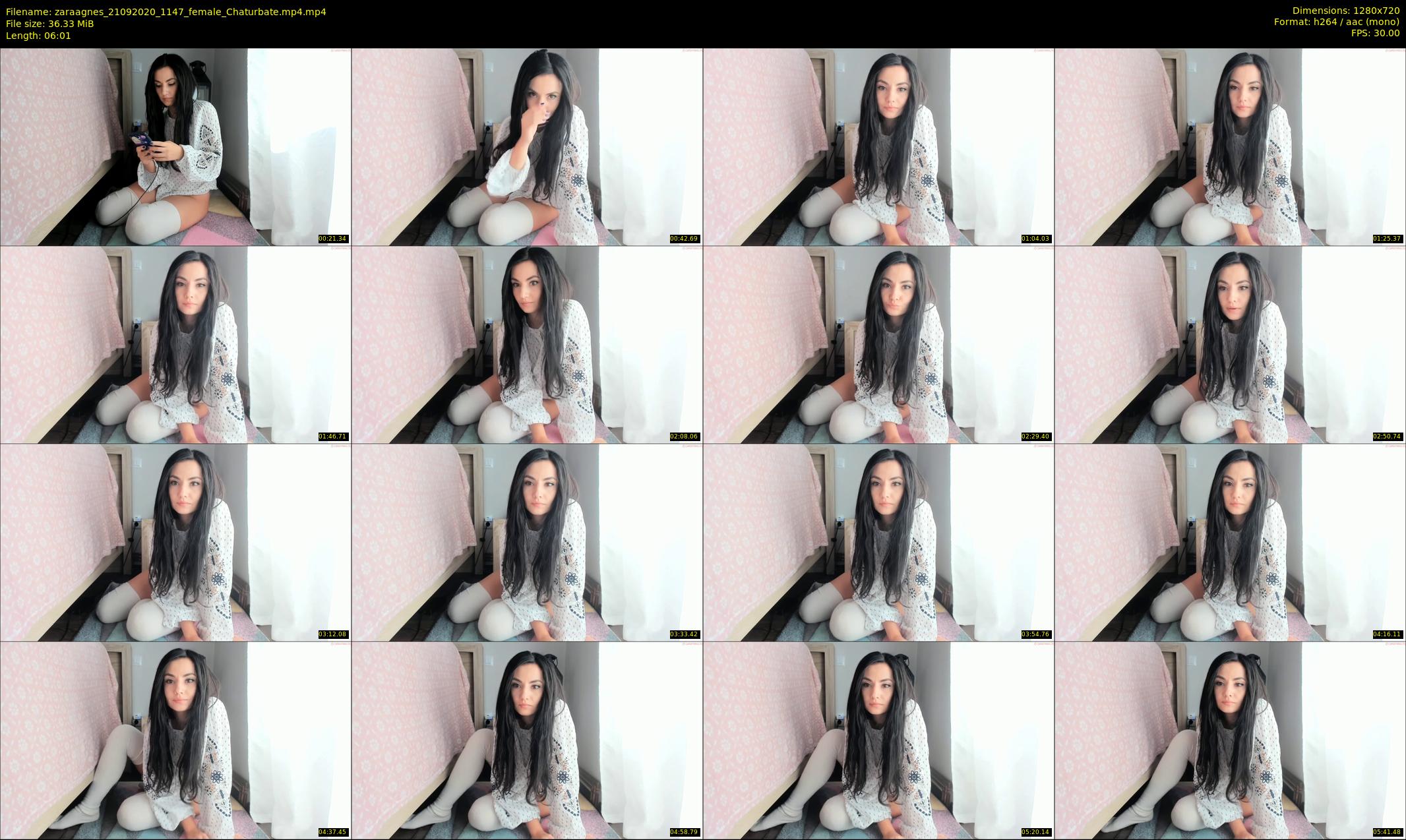 zaraagnes — 7 minute Chaturbate female cam show recording, 720p, Sep 21, 2020