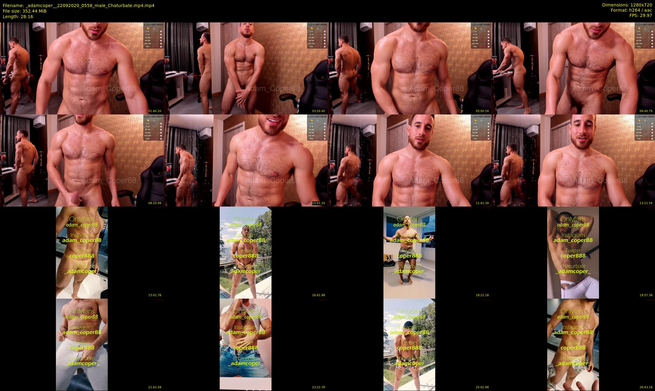 _adamcoper_ — 29 minute Chaturbate male cam show recording, 720p, Sep 22, 2020