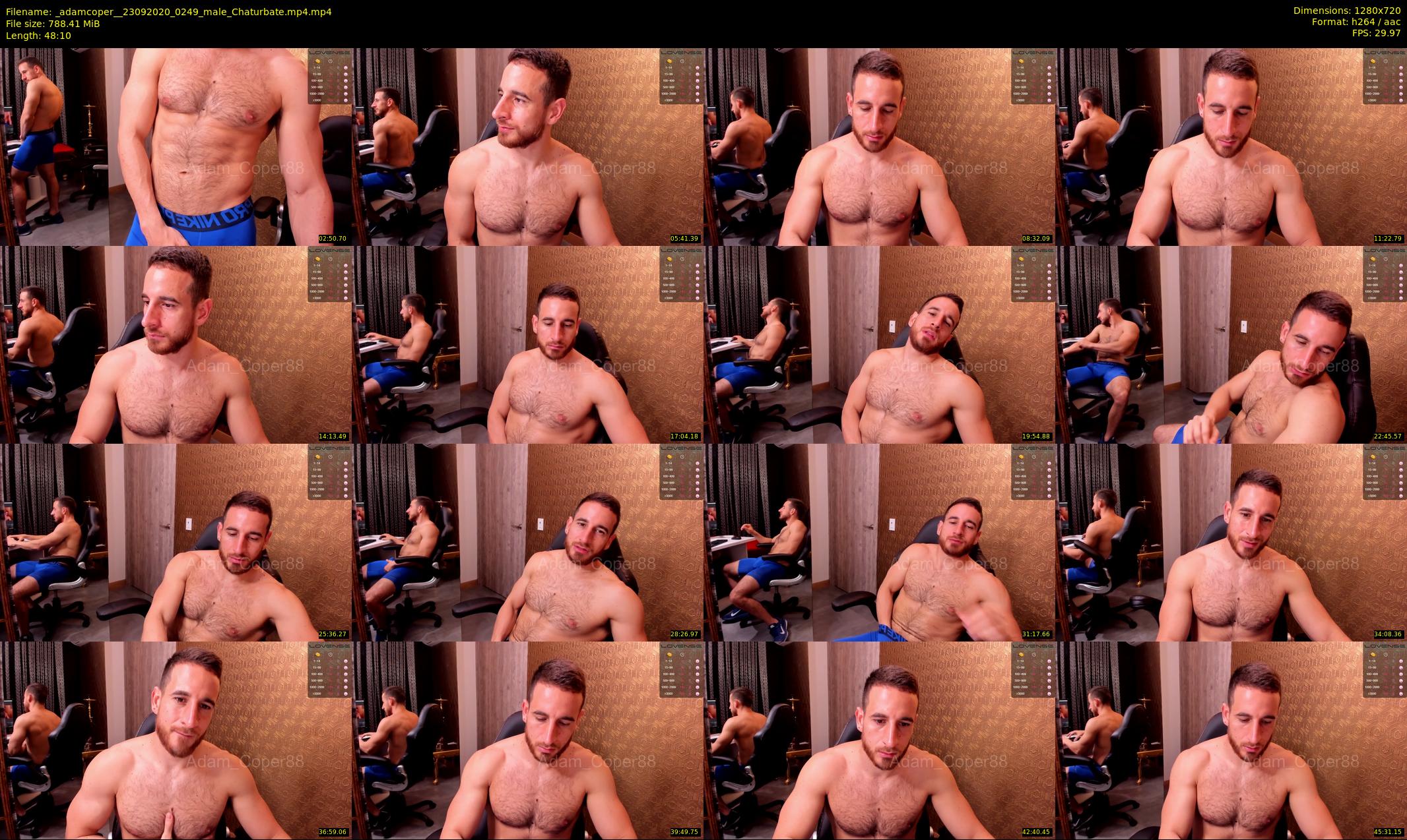 _adamcoper_ — 49 minute Chaturbate male cam show recording, 720p, Sep 23, 2020