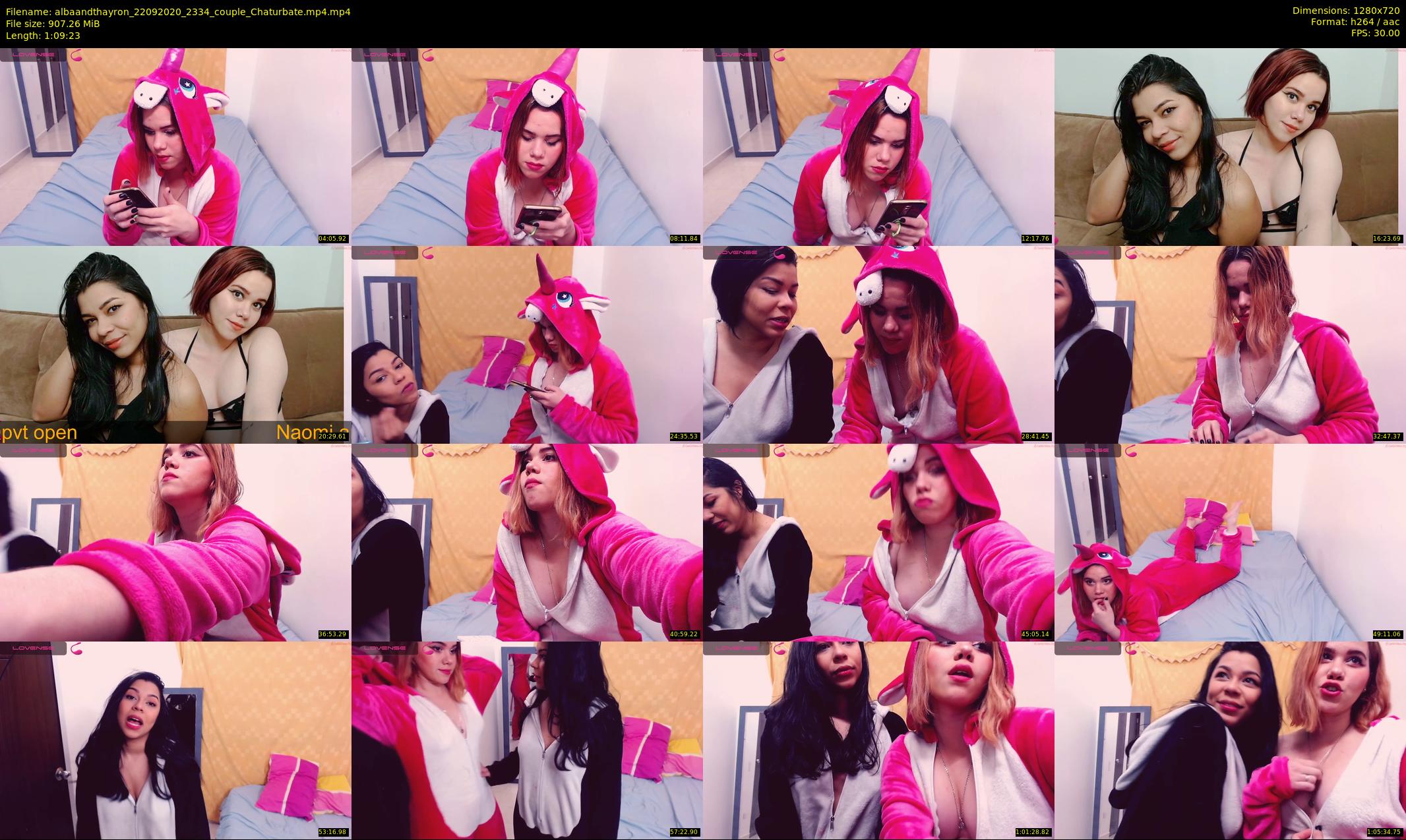 albaandthayron — 70 minute Chaturbate couple cam show recording, 720p, Sep 22, 2020