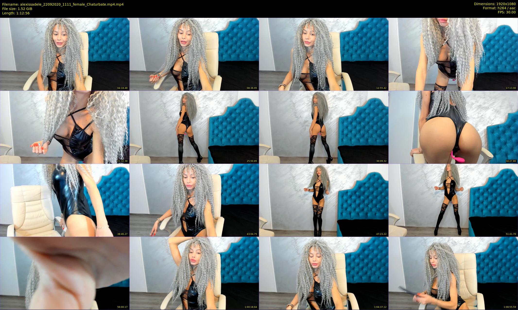 alexissadele — 73 minute Chaturbate female cam show recording, 1080p, Sep 22, 2020