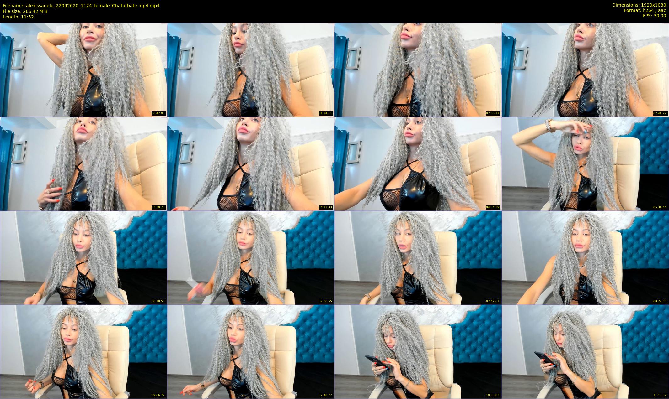 alexissadele — 12 minute Chaturbate female cam show recording, 1080p, Sep 22, 2020