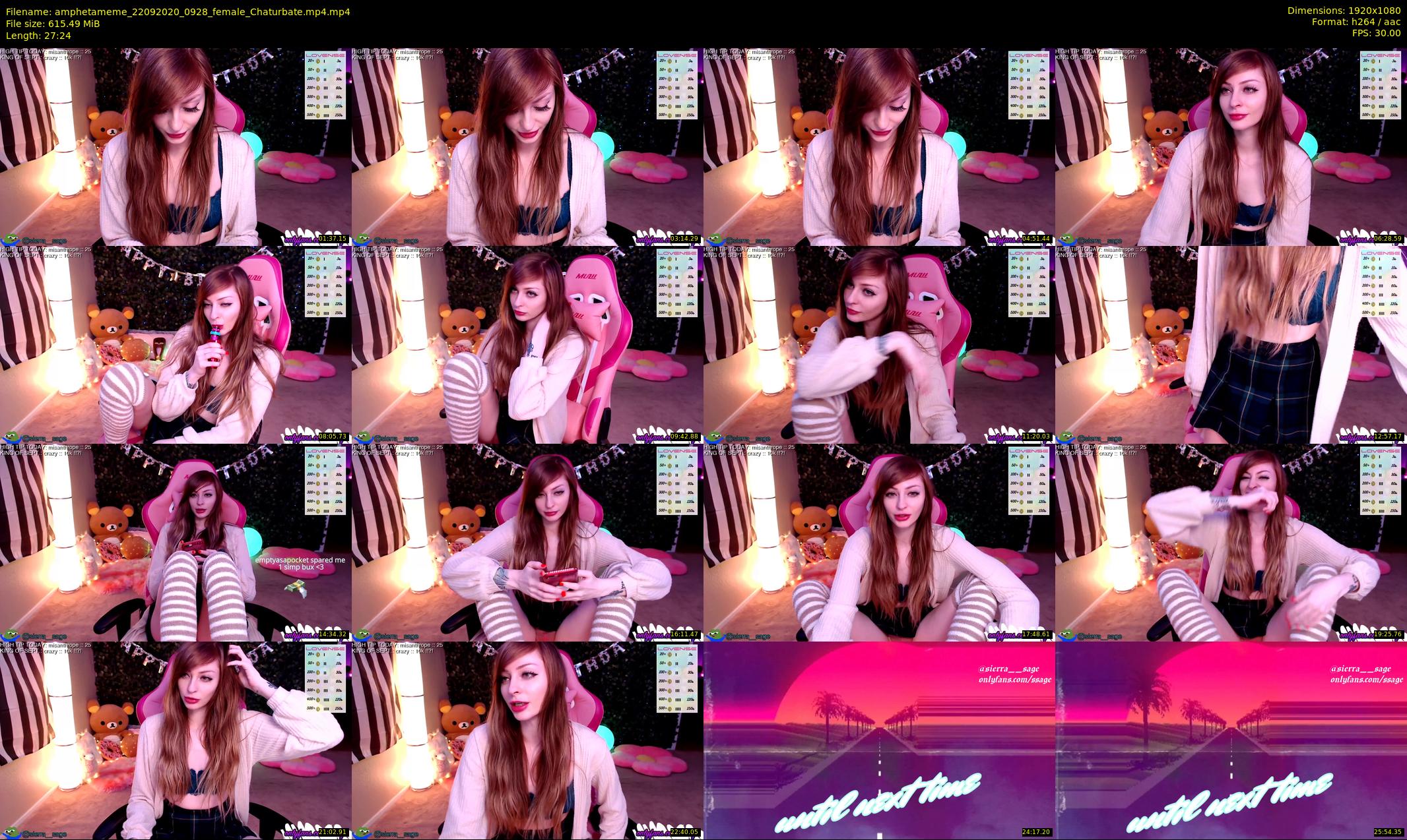 amphetameme — 28 minute Chaturbate female cam show recording, 1080p, Sep 22, 2020