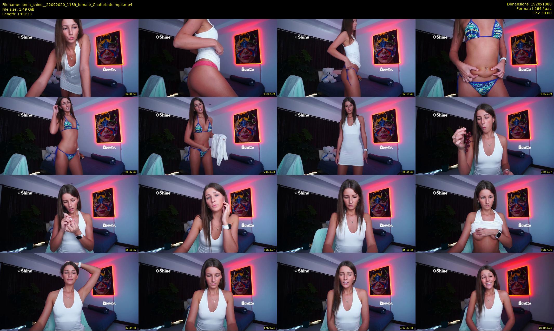 anna_shine_ — 70 minute Chaturbate female cam show recording, 1080p, Sep 22, 2020