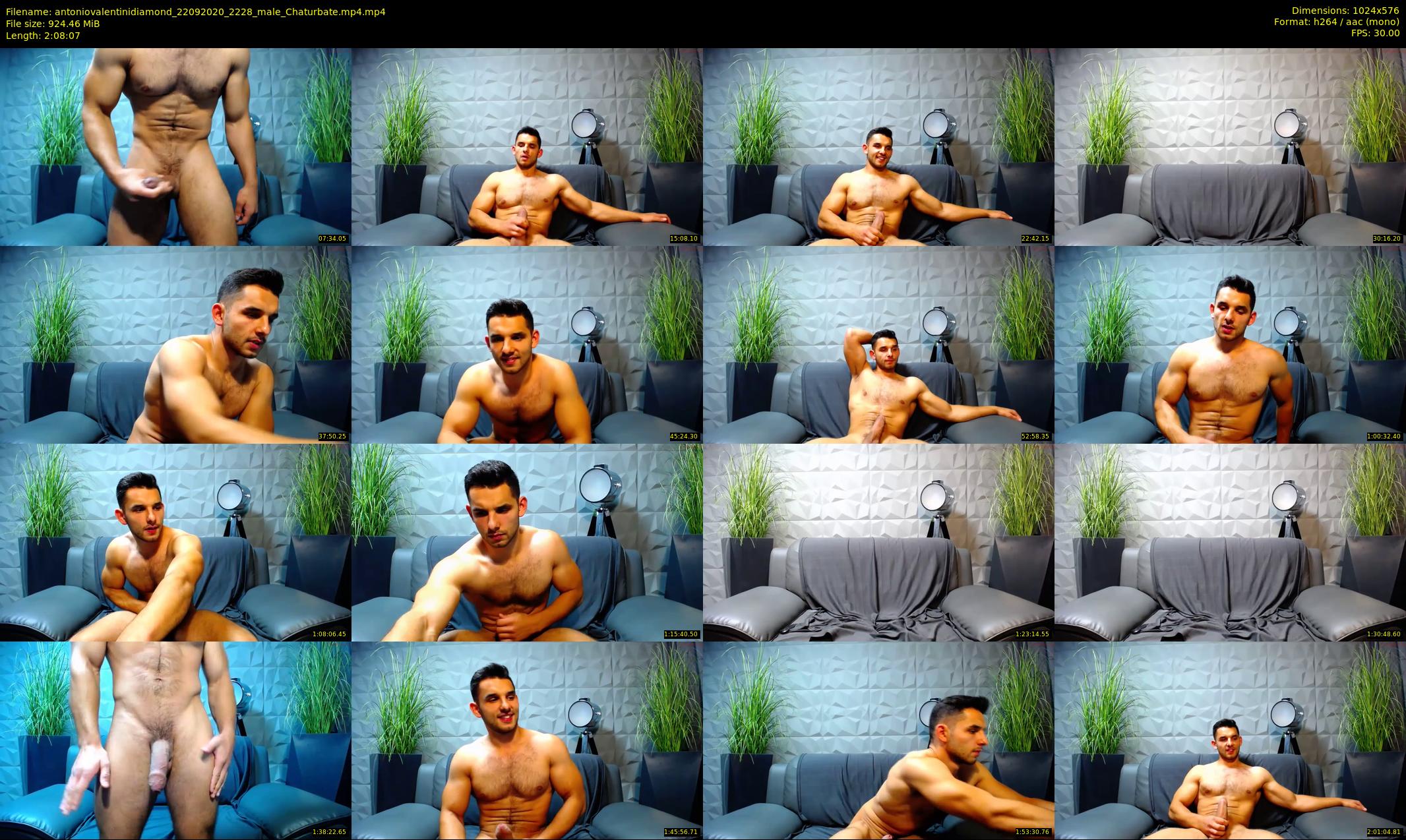 antoniovalentinidiamond — 129 minute Chaturbate male cam show recording, 480p, Sep 22, 2020