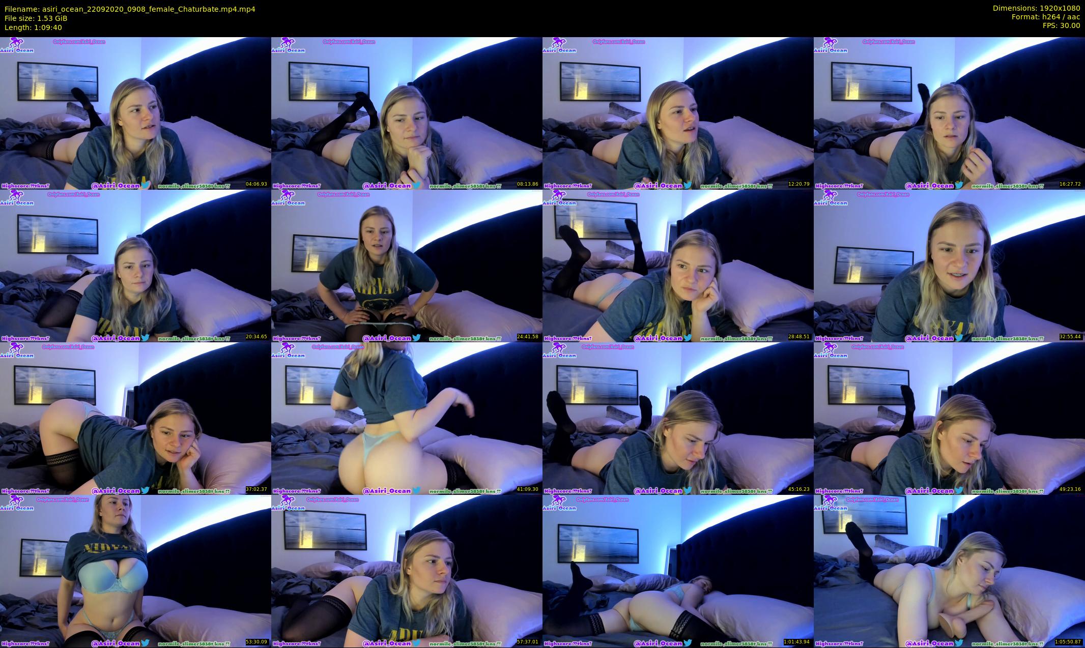 asiri_ocean — 70 minute Chaturbate female cam show recording, 1080p, Sep 22, 2020