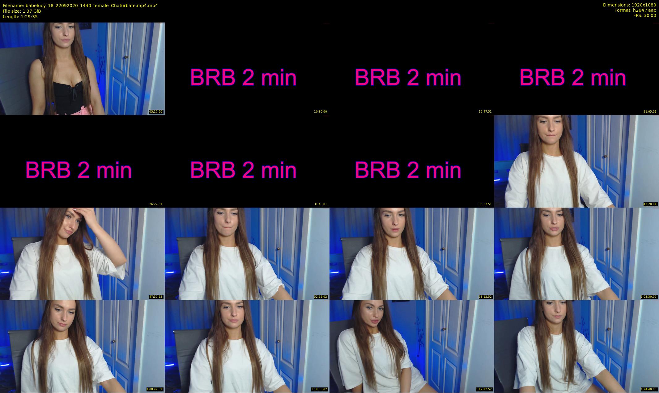 babelucy_18 — 90 minute Chaturbate female cam show recording, 1080p, Sep 22, 2020