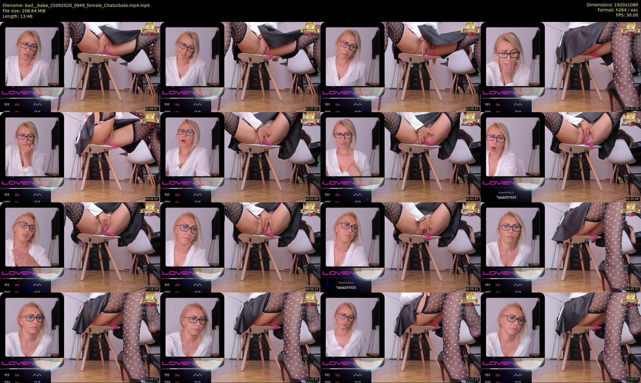 bad__babe — 14 minute Chaturbate female cam show recording, 1080p, Sep 22, 2020
