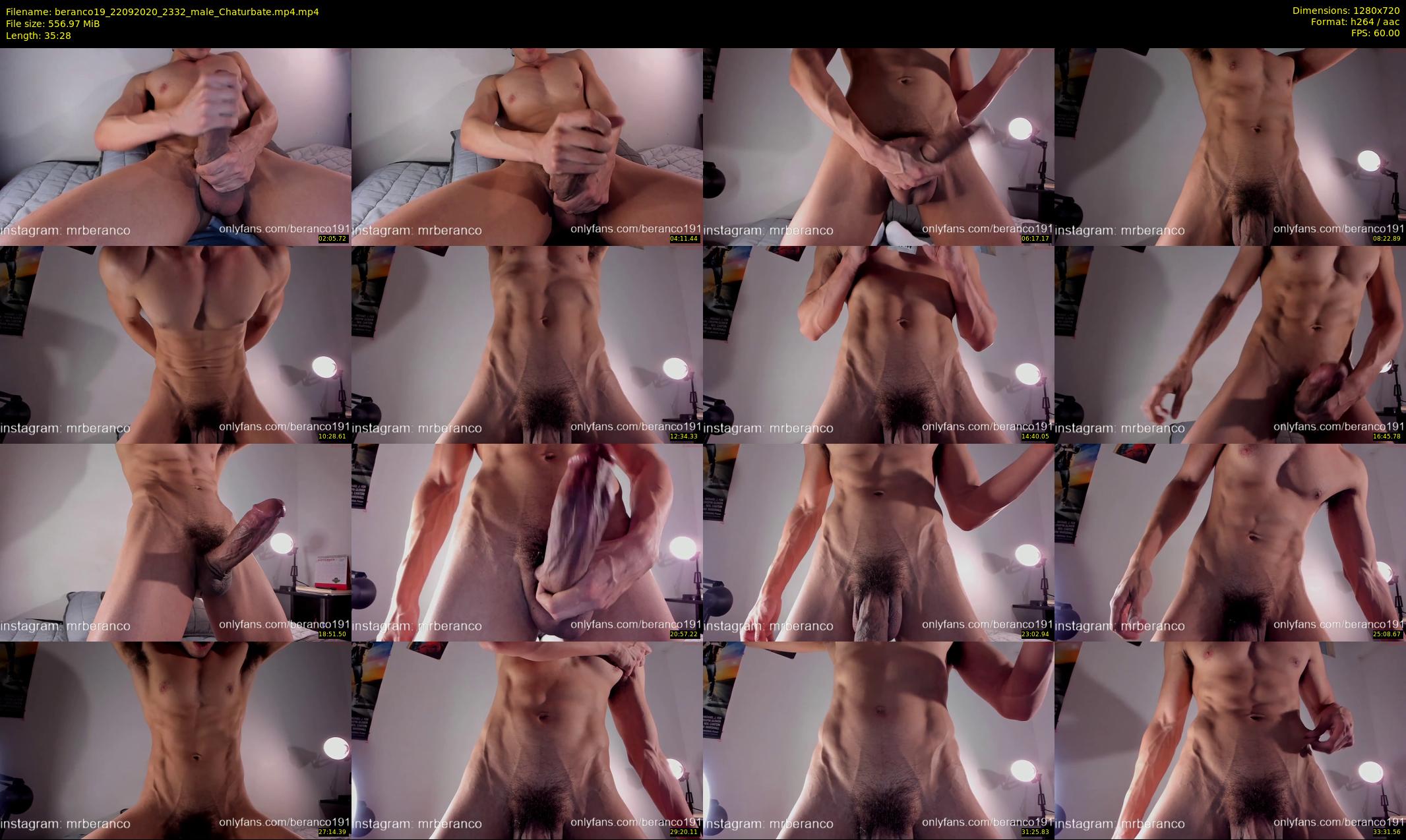 beranco19 — 36 minute Chaturbate male cam show recording, 720p, Sep 22, 2020