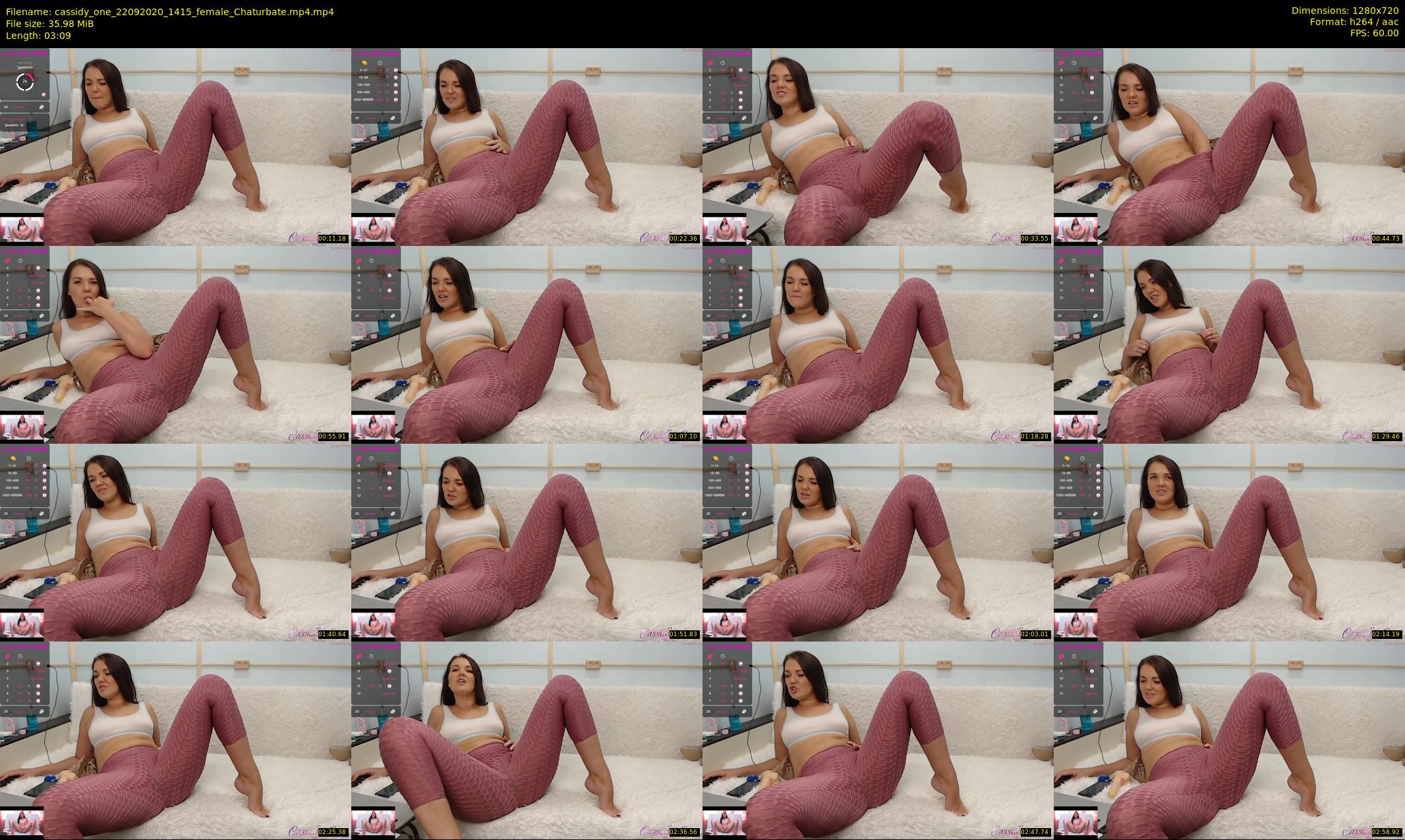 cassidy_one — 4 minute Chaturbate female cam show recording, 720p, Sep 22, 2020