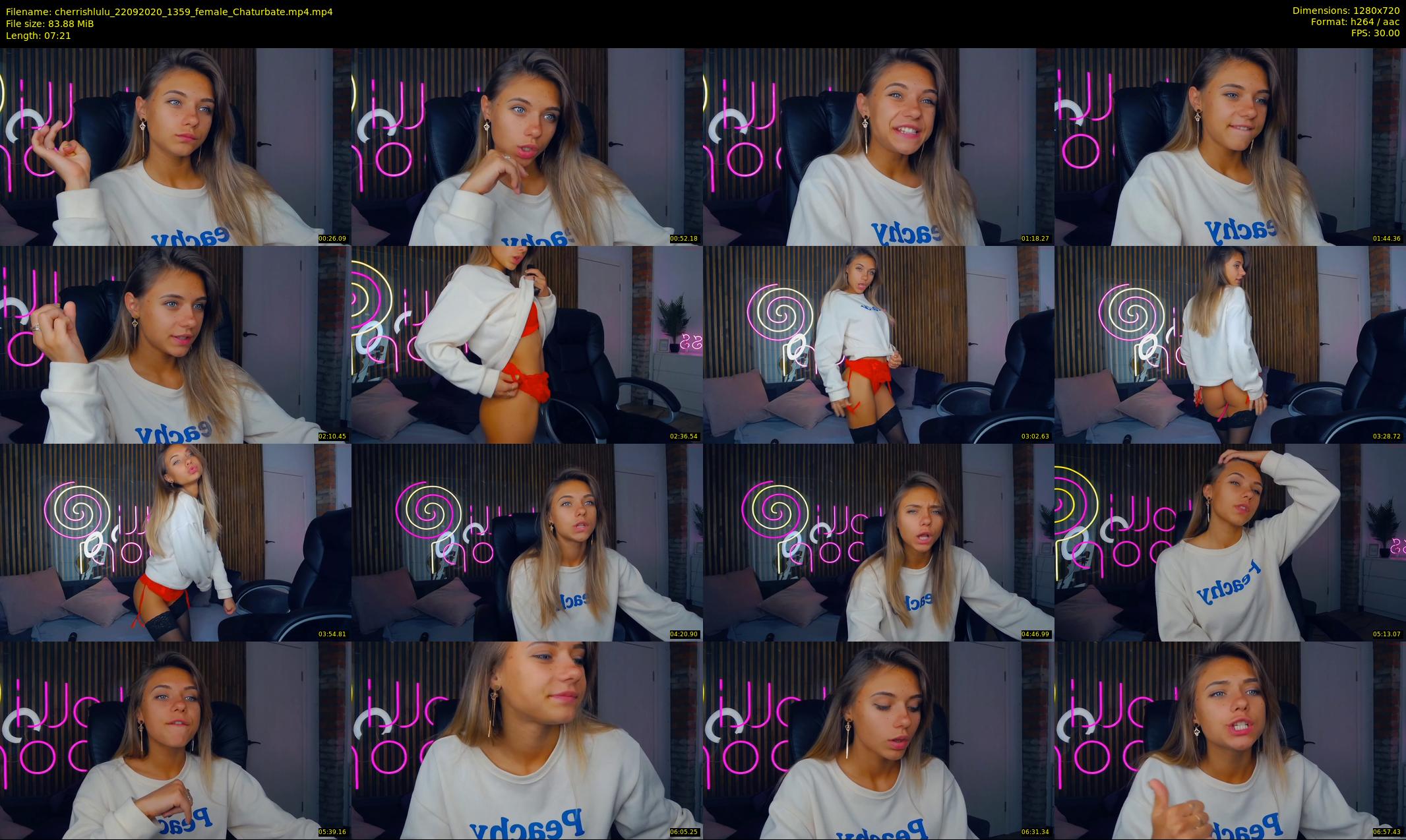 cherrishlulu — 8 minute Chaturbate female cam show recording, 720p, Sep 22, 2020
