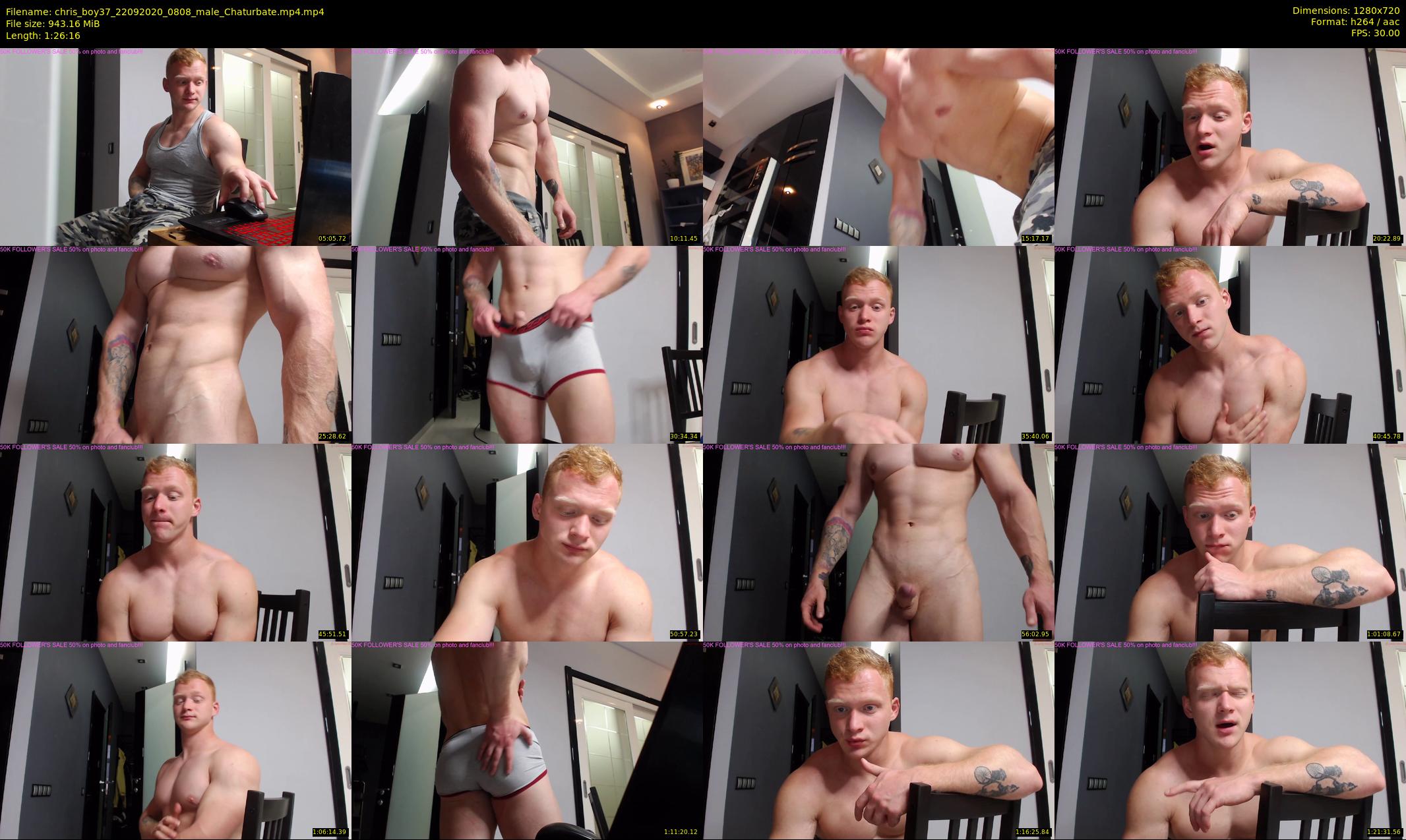chris_boy37 — 87 minute Chaturbate male cam show recording, 720p, Sep 22, 2020