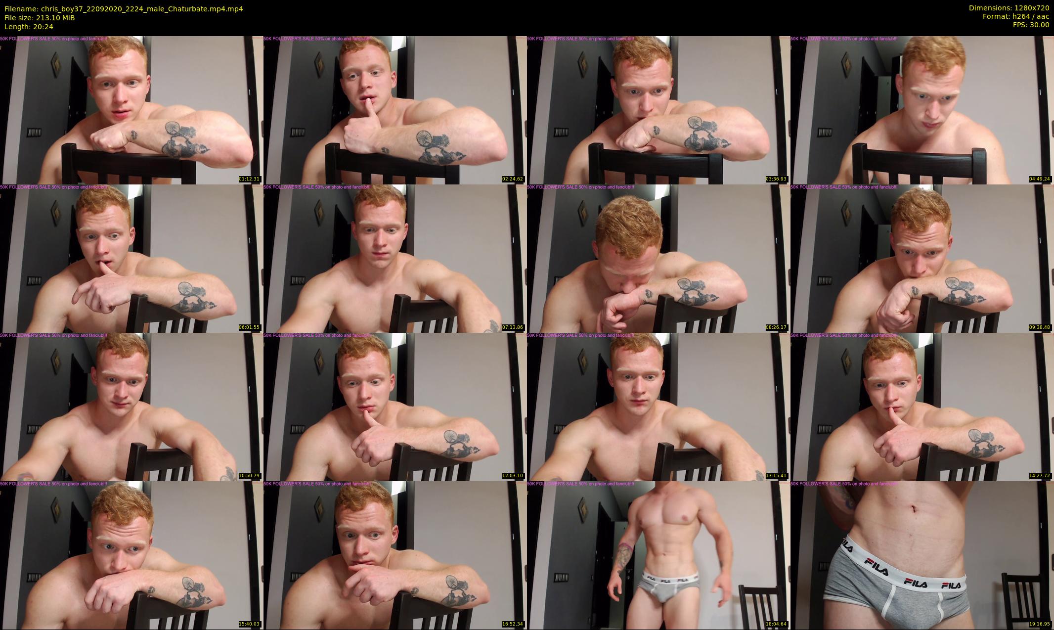 chris_boy37 — 21 minute Chaturbate male cam show recording, 720p, Sep 22, 2020