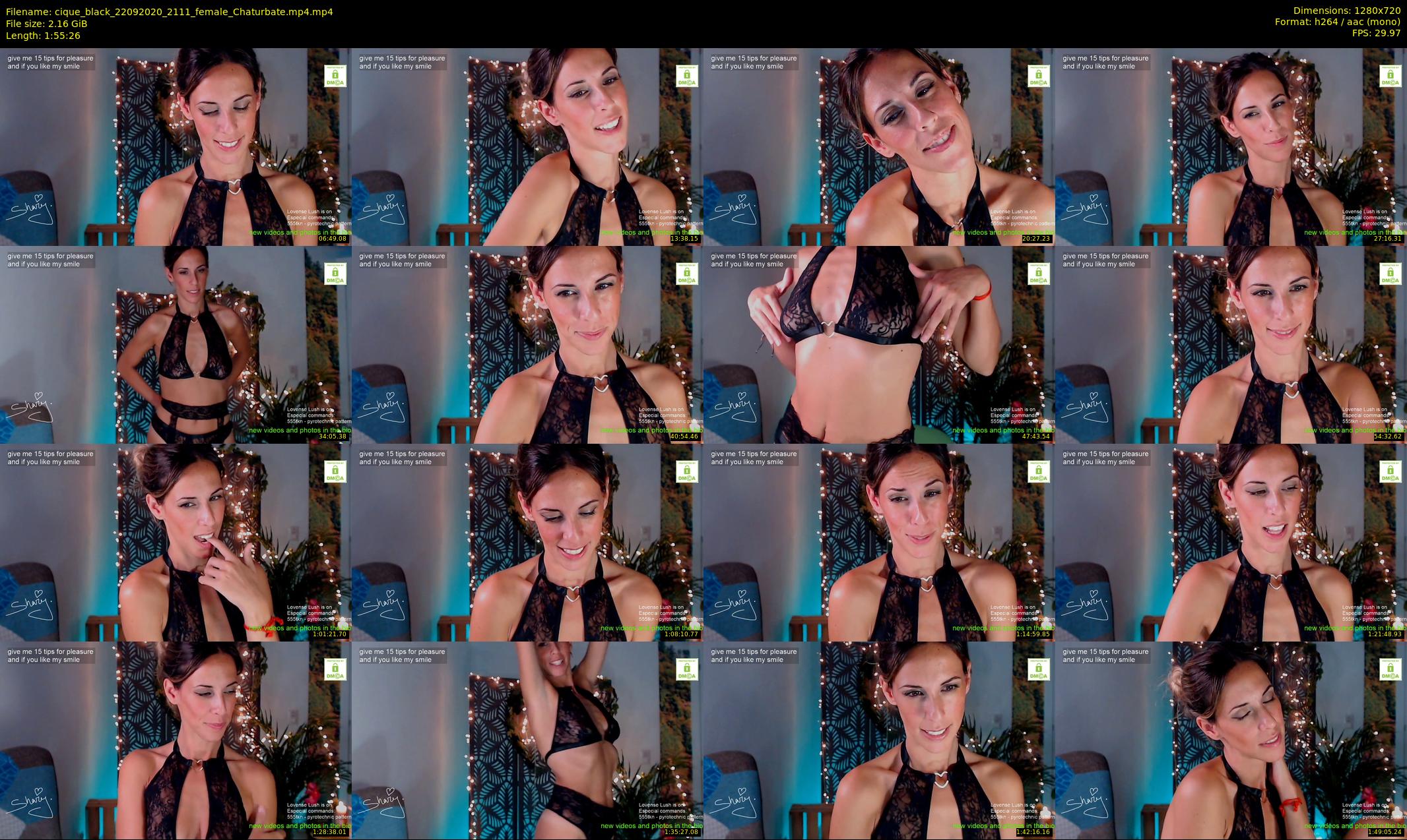 cique_black — 116 minute Chaturbate female cam show recording, 720p, Sep 22, 2020