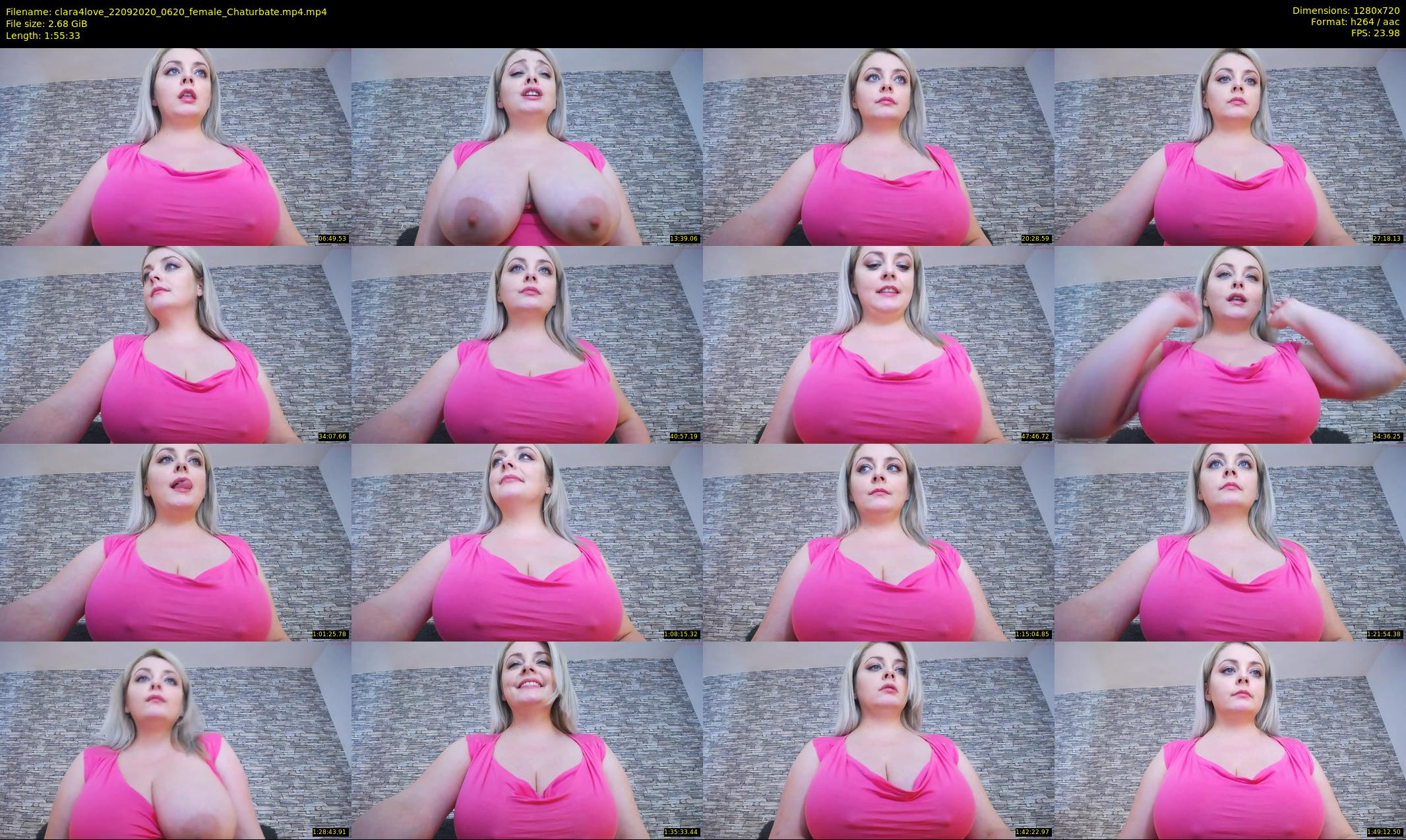 clara4love — 116 minute Chaturbate female cam show recording, 720p, Sep 22, 2020
