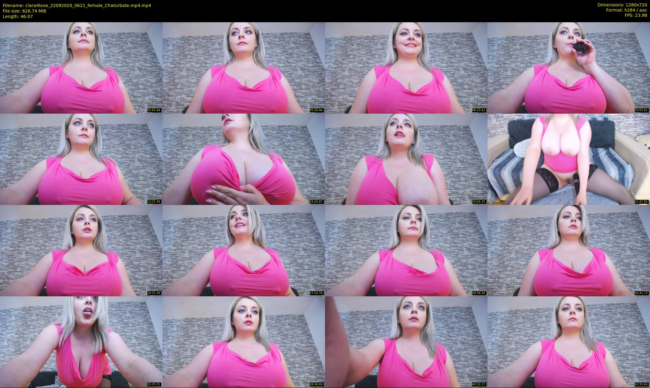 clara4love — 47 minute Chaturbate female cam show recording, 720p, Sep 22, 2020