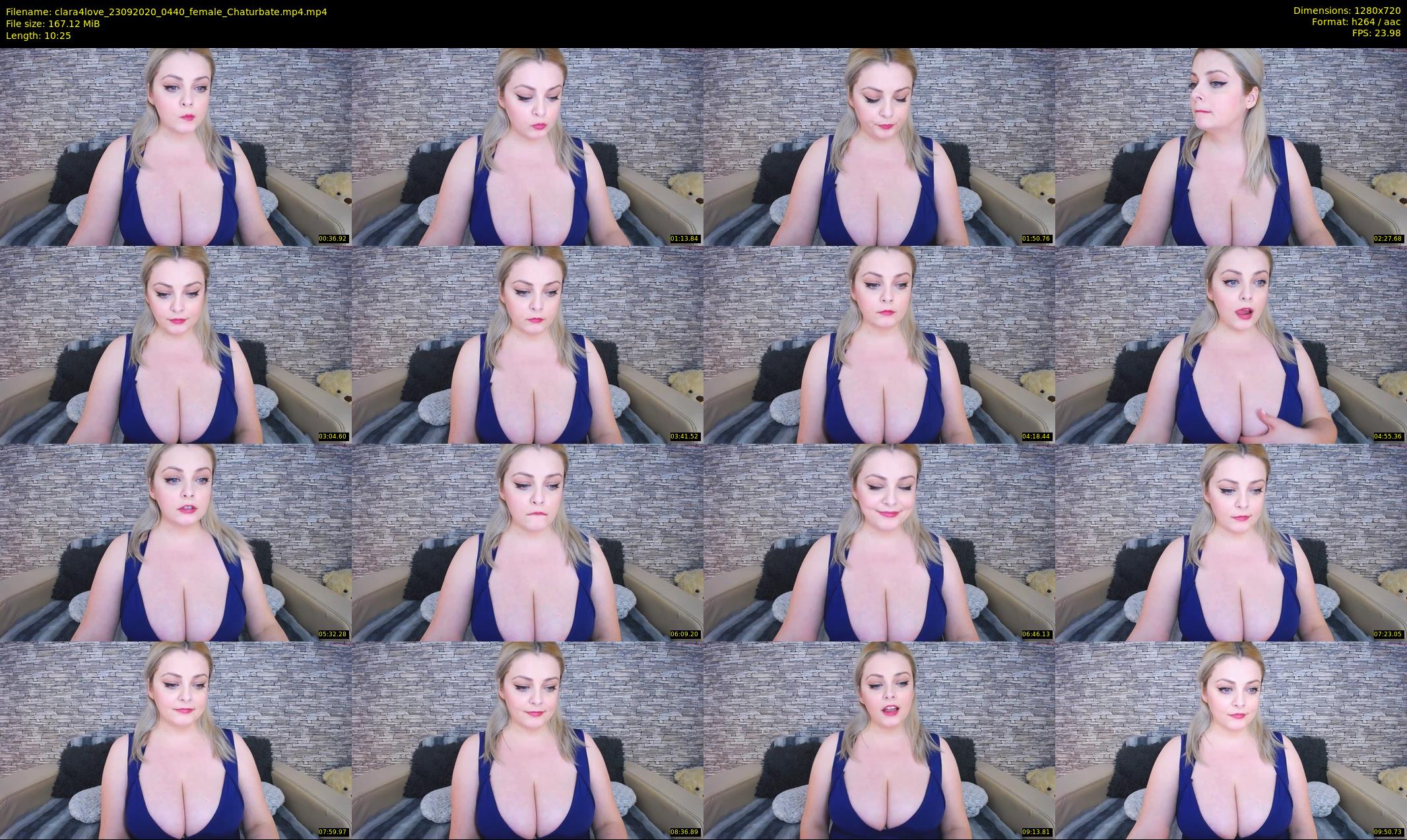 clara4love — 11 minute Chaturbate female cam show recording, 720p, Sep 23, 2020