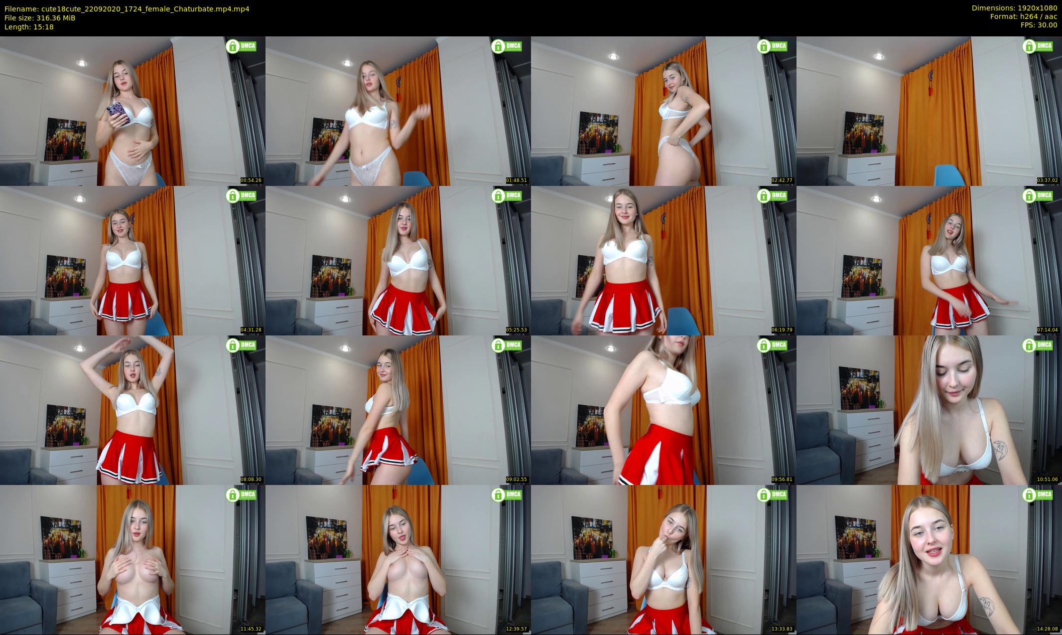 cute18cute — 16 minute Chaturbate female cam show recording, 1080p, Sep 22, 2020