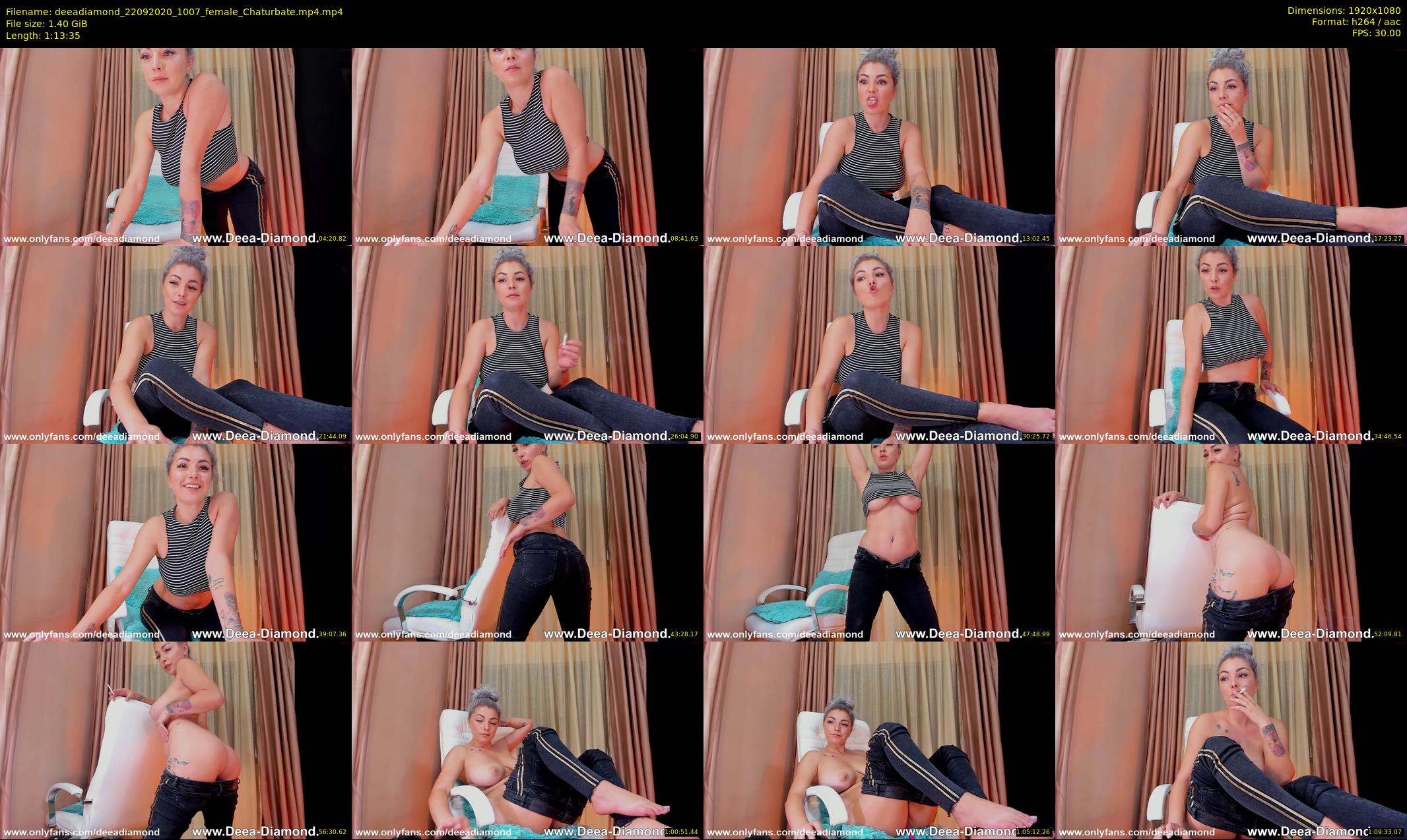 deeadiamond — 74 minute Chaturbate female cam show recording, 1080p, Sep 22, 2020