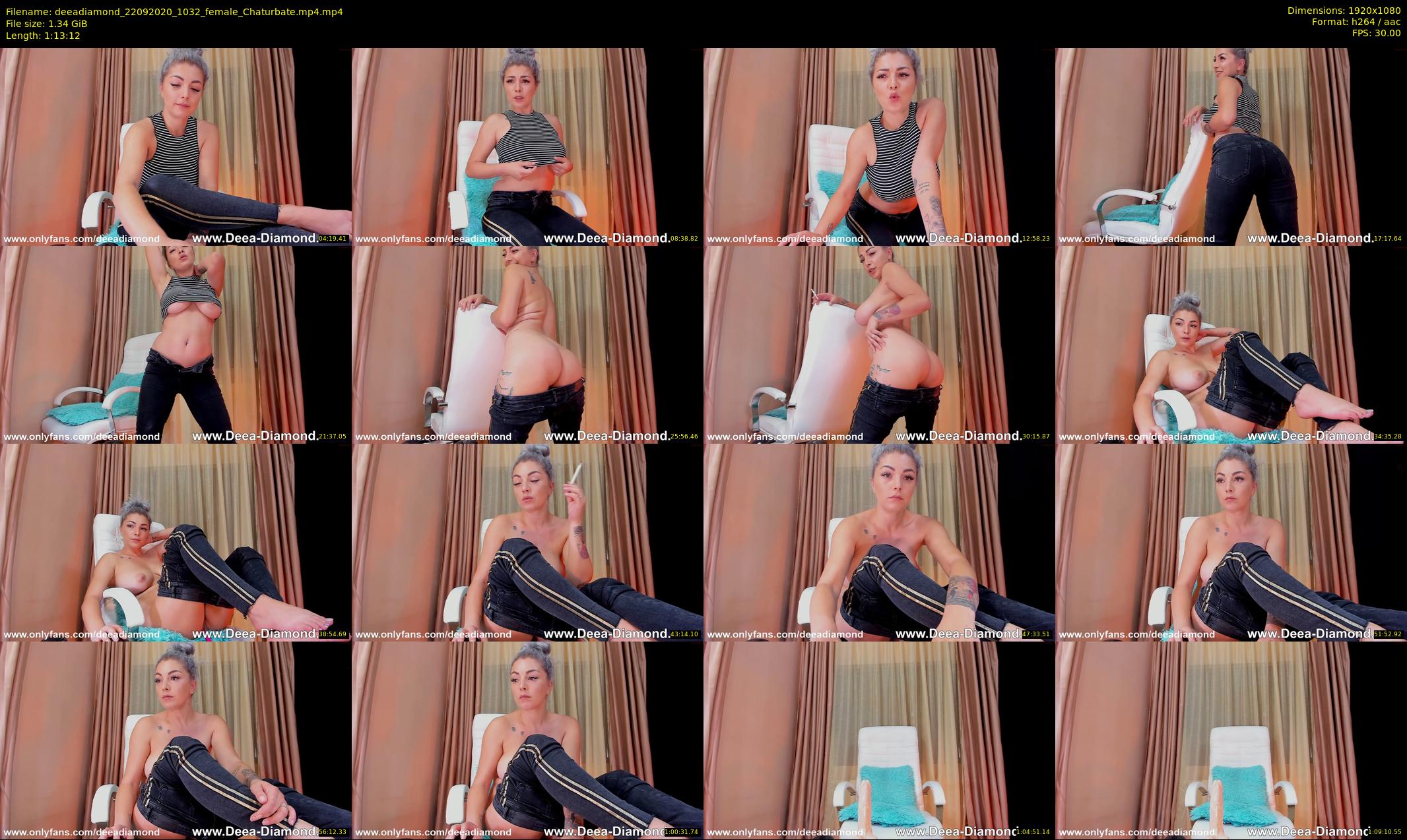 deeadiamond — 74 minute Chaturbate female cam show recording, 1080p, Sep 22, 2020