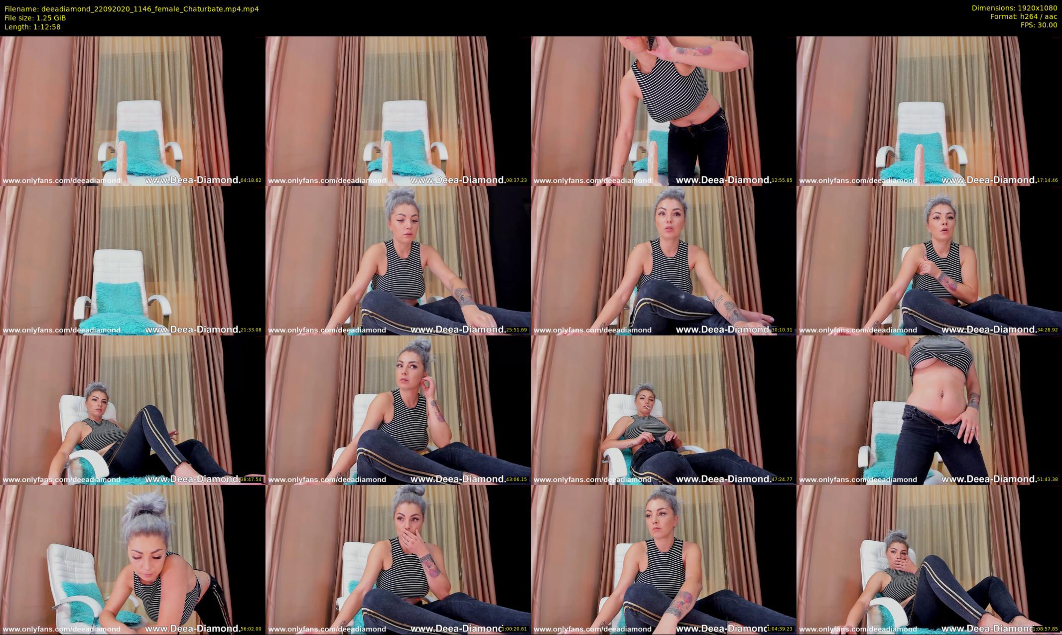 deeadiamond — 73 minute Chaturbate female cam show recording, 1080p, Sep 22, 2020