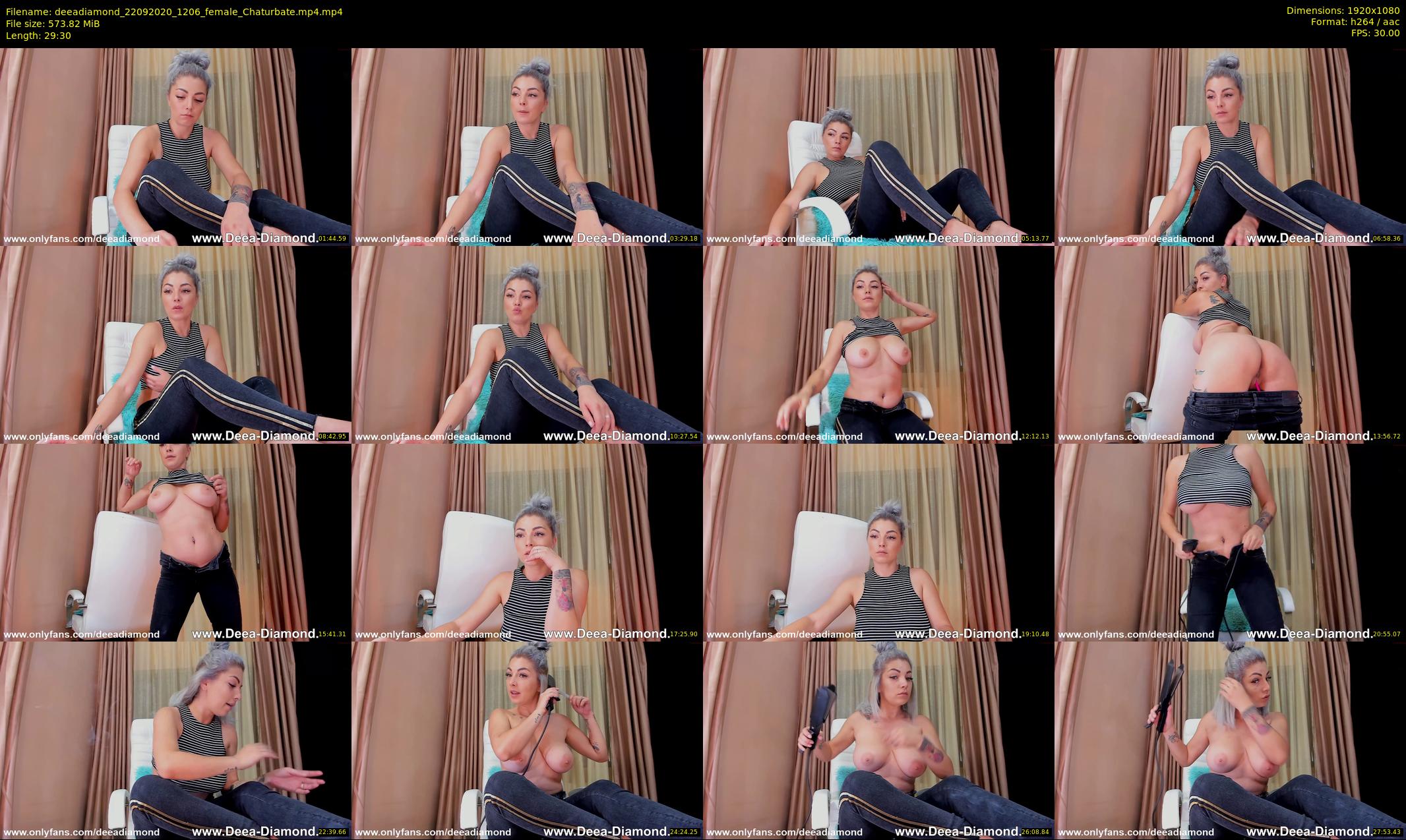 deeadiamond — 30 minute Chaturbate female cam show recording, 1080p, Sep 22, 2020