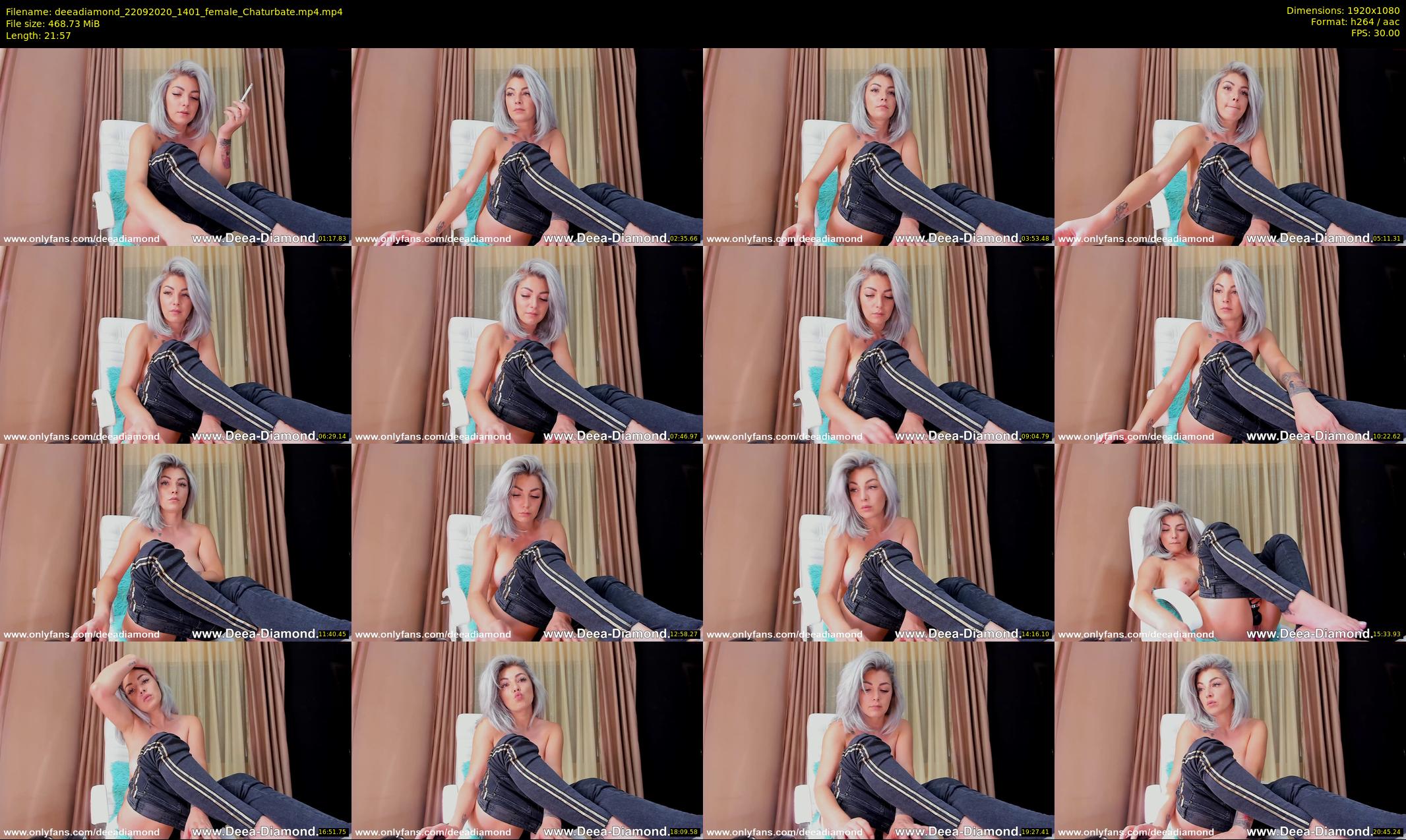 deeadiamond — 22 minute Chaturbate female cam show recording, 1080p, Sep 22, 2020