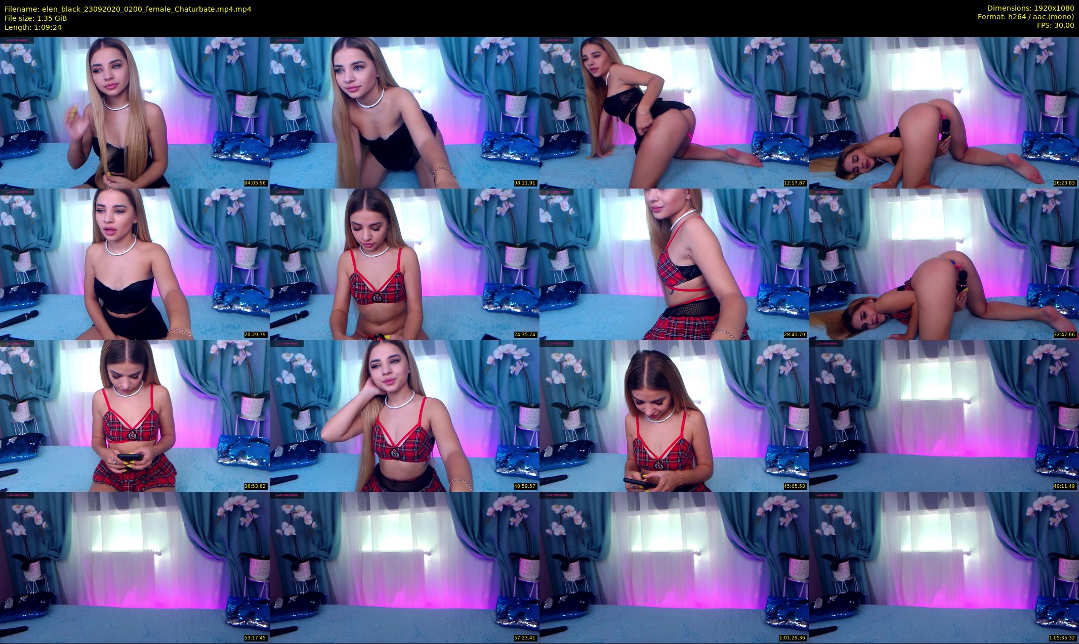 elen_black — 70 minute Chaturbate female cam show recording, 1080p, Sep 23, 2020