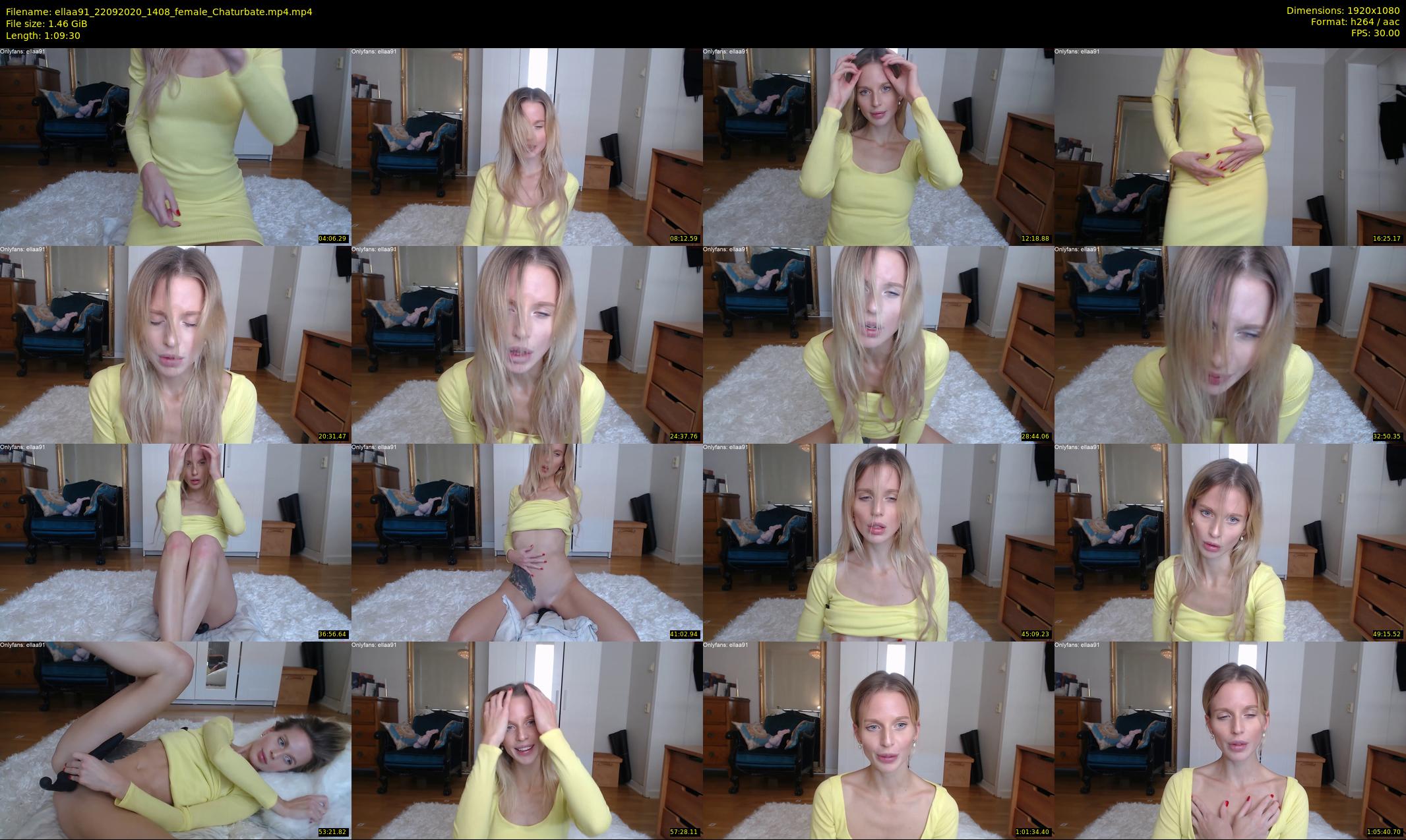 ellaa91 — 70 minute Chaturbate female cam show recording, 1080p, Sep 22, 2020