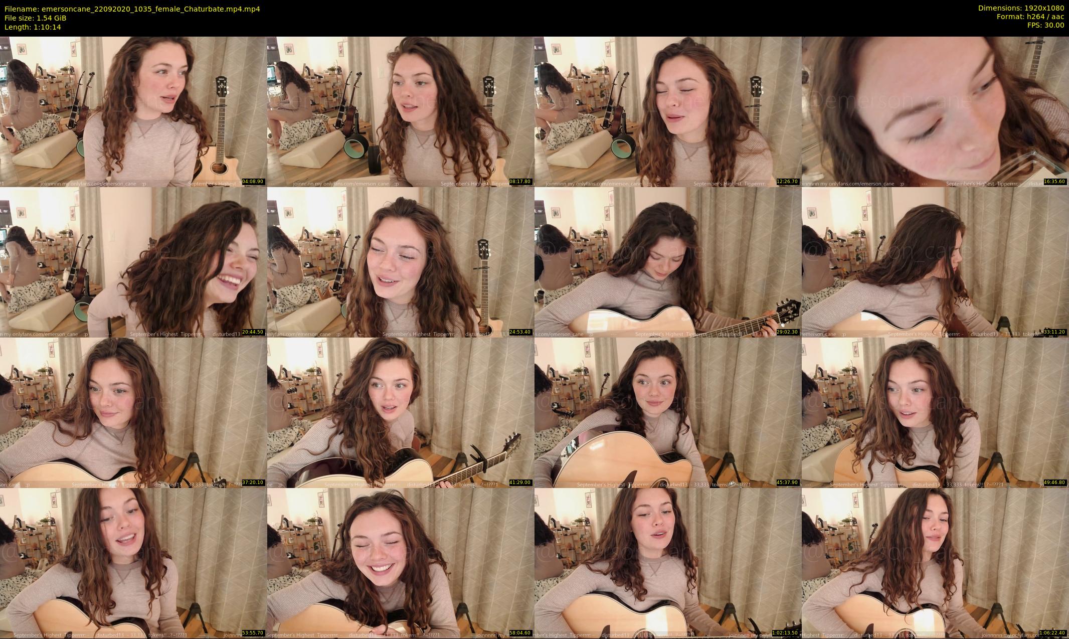 emersoncane — 71 minute Chaturbate female cam show recording, 1080p, Sep 22, 2020