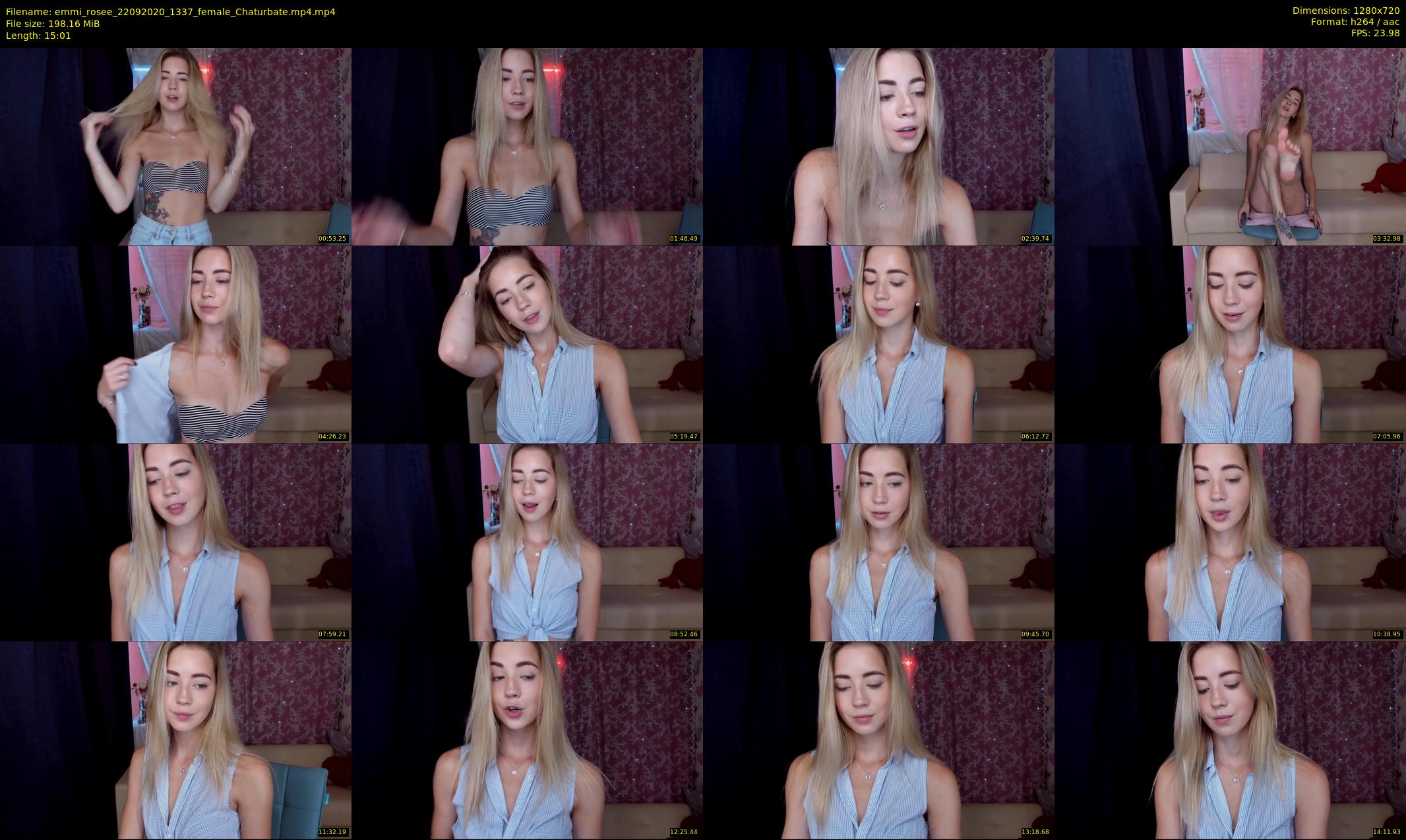 emmi_rosee — 16 minute Chaturbate female cam show recording, 720p, Sep 22, 2020